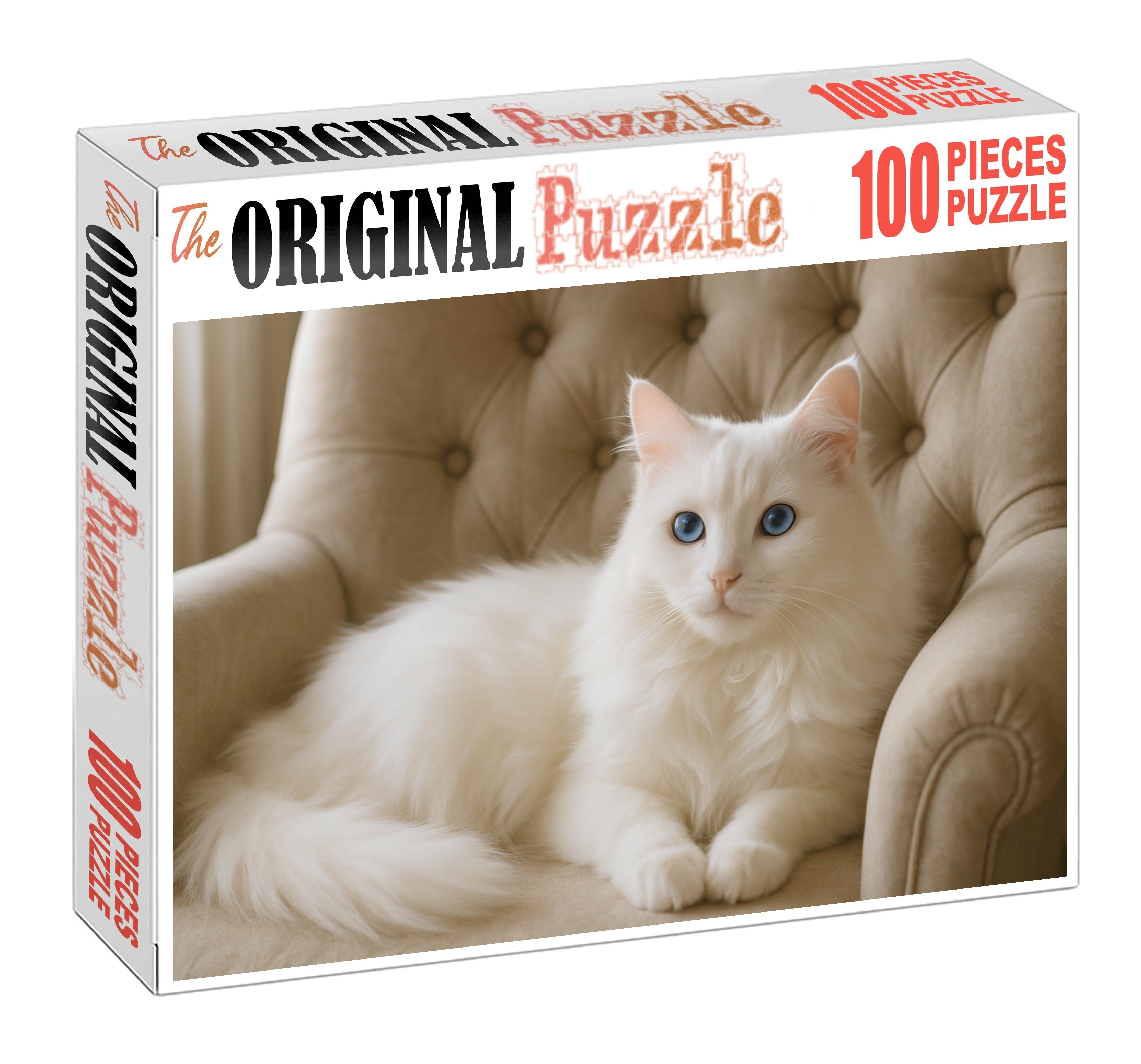 Ivory Cloud Silky White Longhair With Gentle Soul Family Puzzles