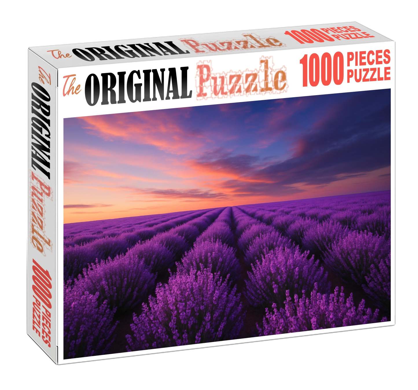 Lavender Field Twilight Glow 1000 Piece Puzzle