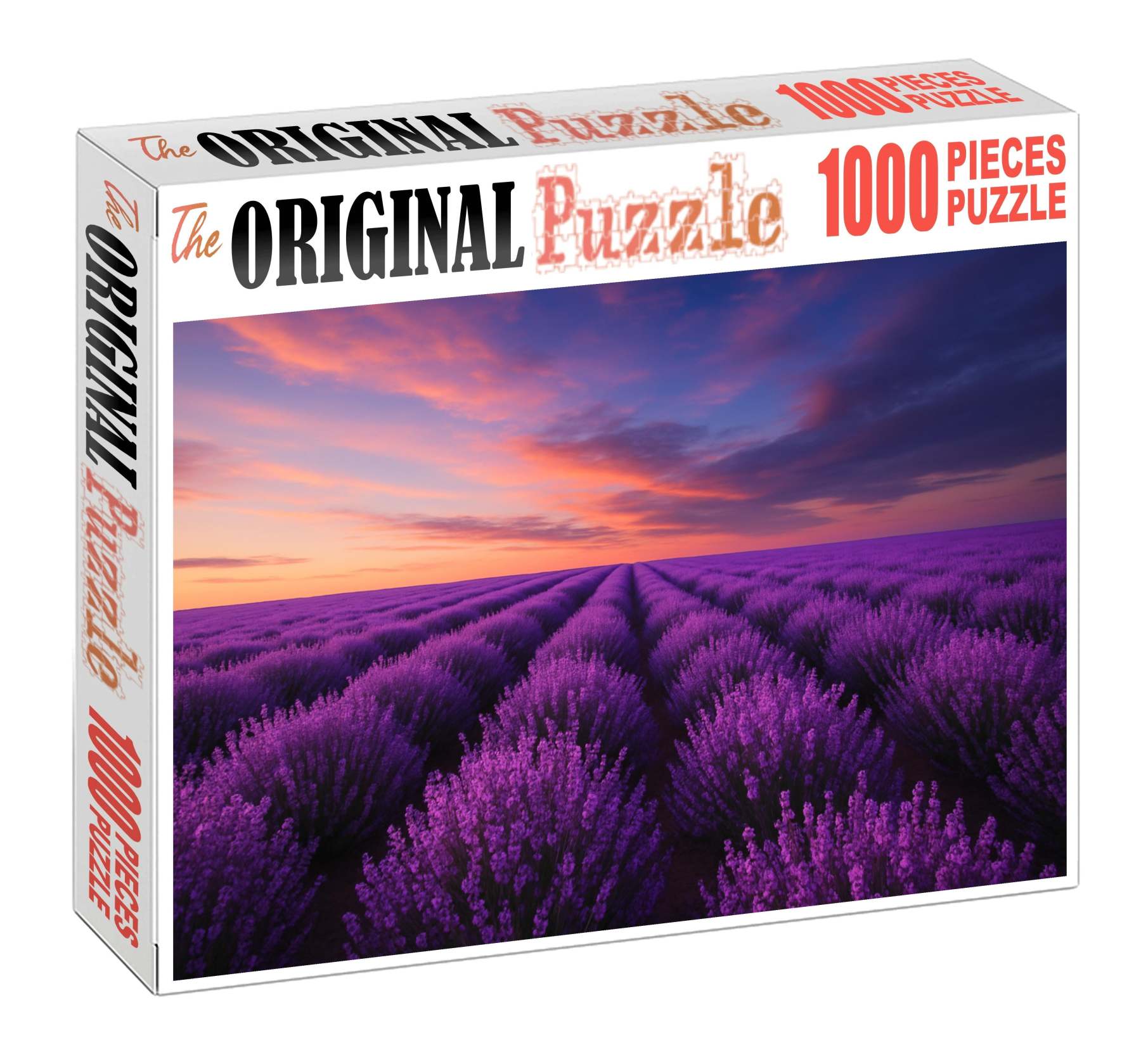 Lavender Field Twilight Glow 1000 Piece Puzzle