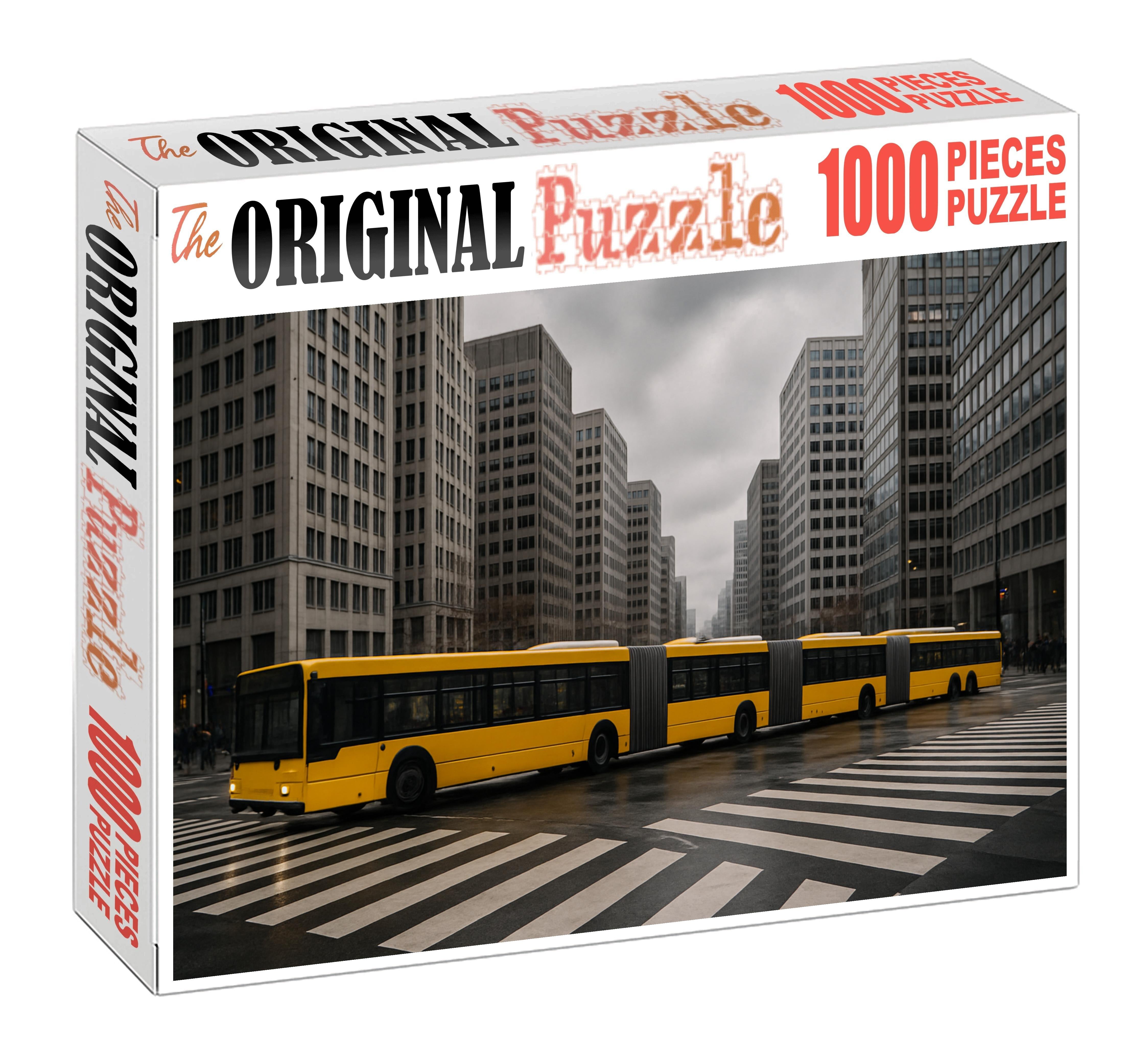 Bio-diesel Articulated City Bus 20 Piece Puzzle