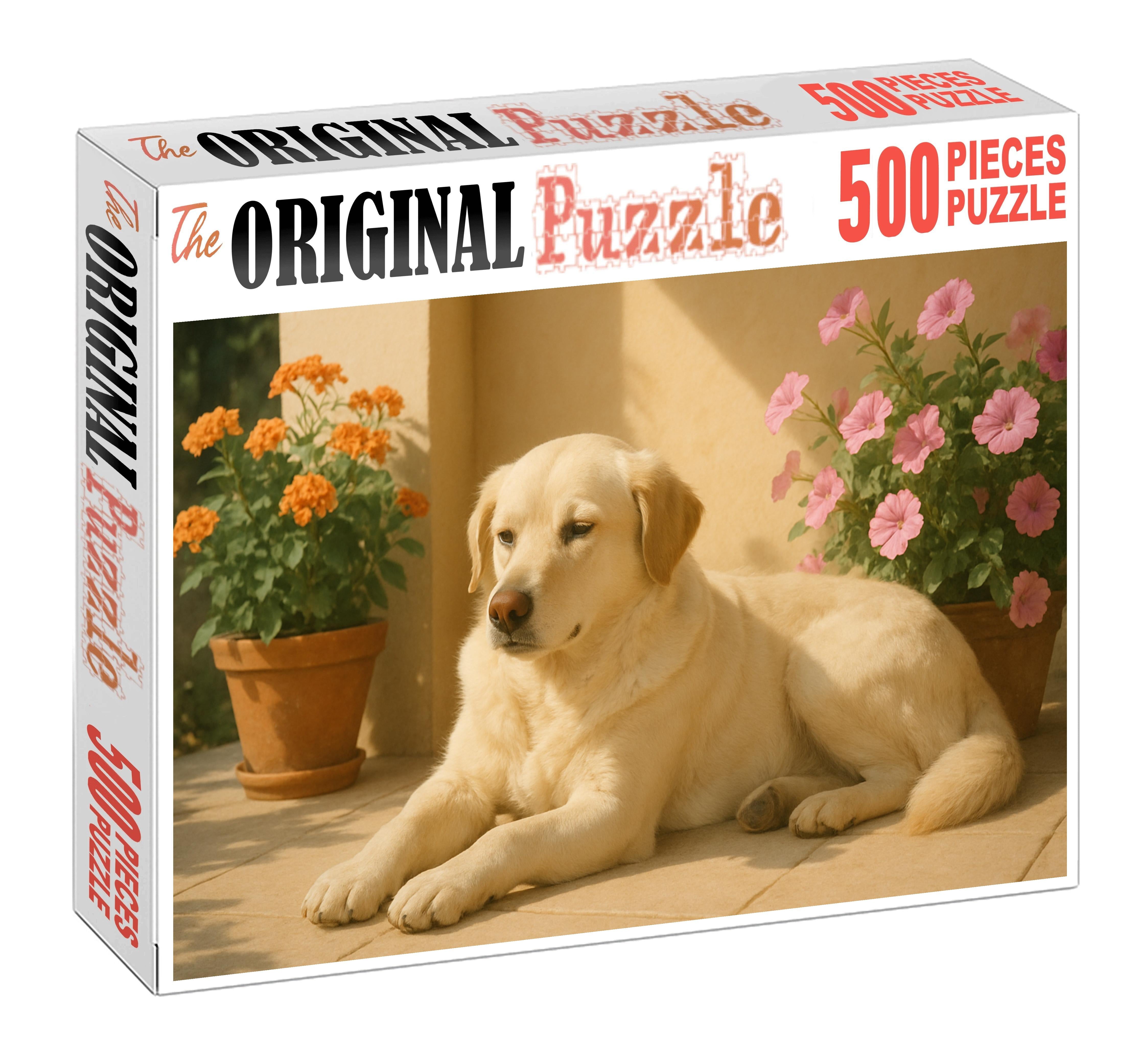 Ivory Glow Cream-colored Companion With Gentle Temperament Puzzle For Kids