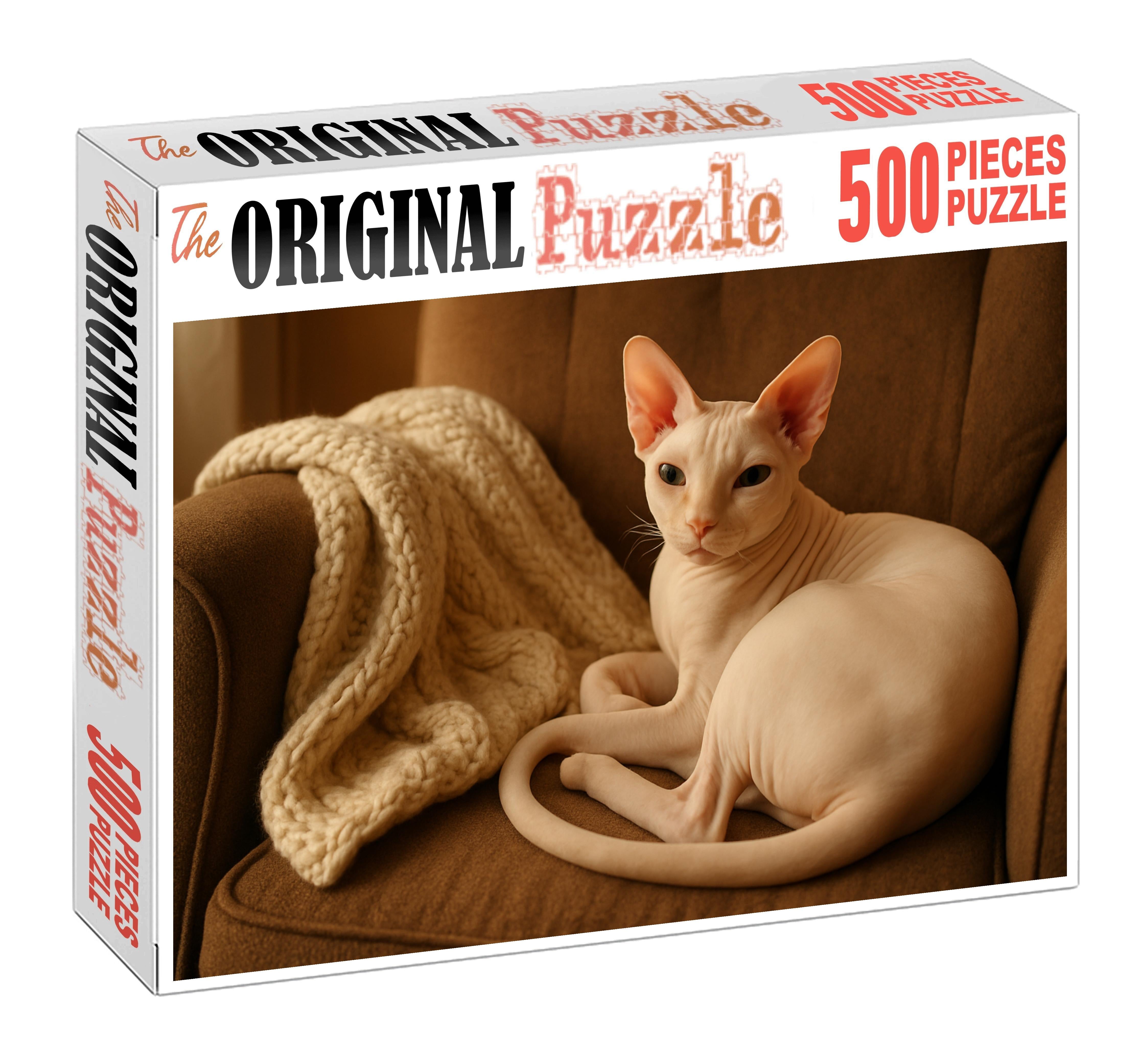 Ivory Silk Sleek Hairless Beauty With Loving Temperament 20 Piece Puzzle