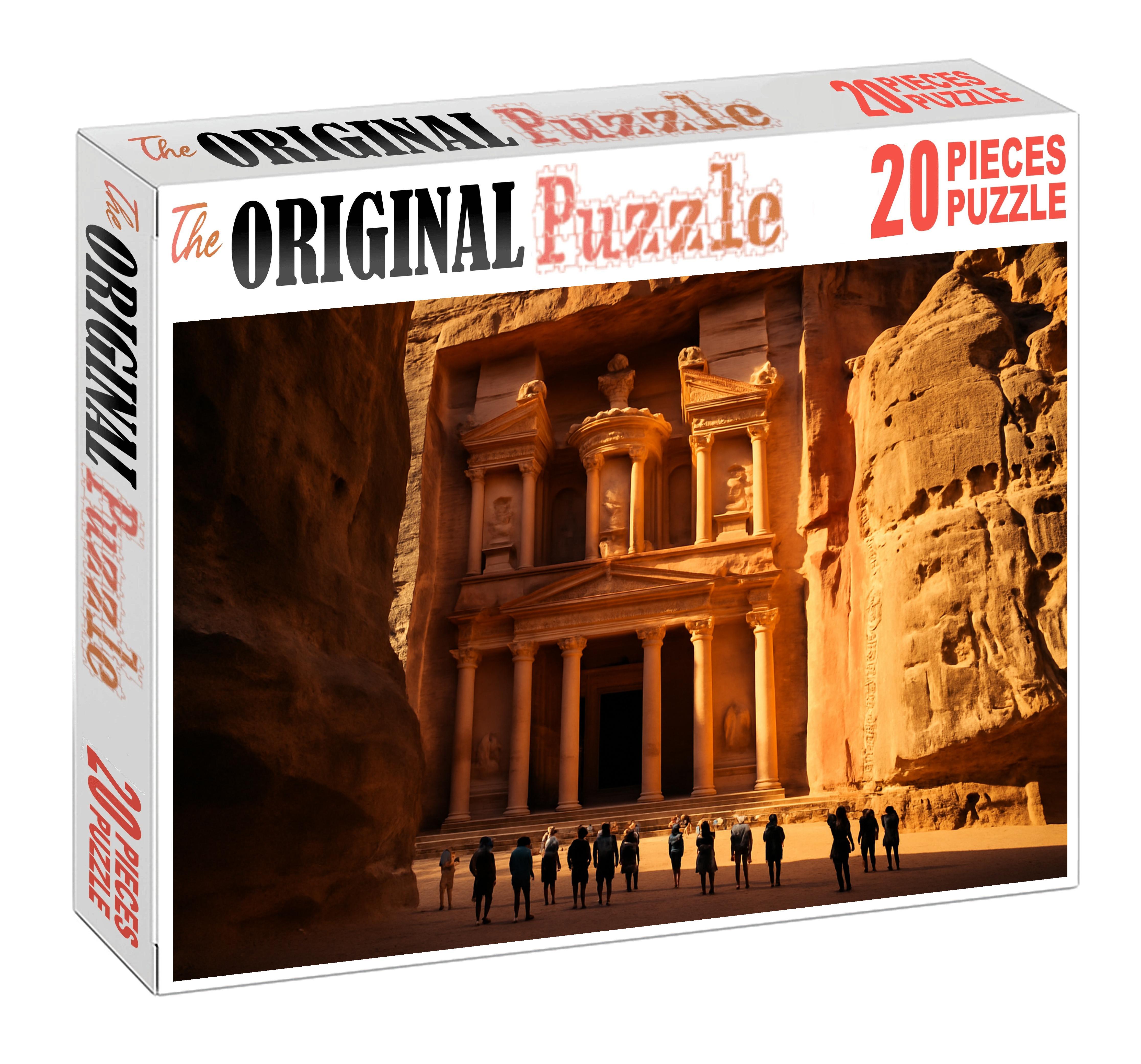 Petra Treasury Found In Ma'an Governorate Jordan Recognized By 6958 Worldwide As A Carved Sandstone Masterpiece Easy Puzzles