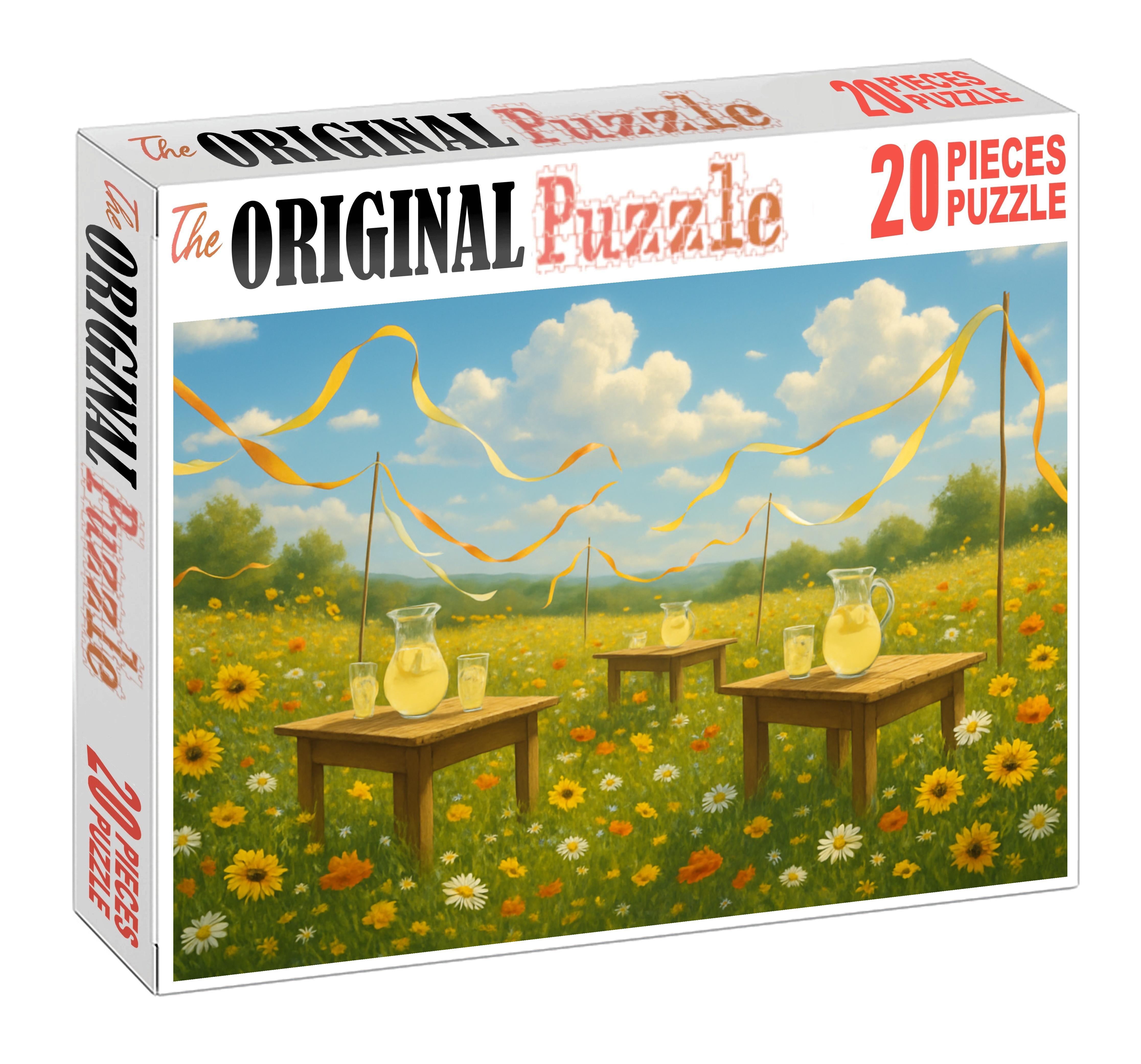 Lush Summer Meadow Fest Unique Puzzle Design