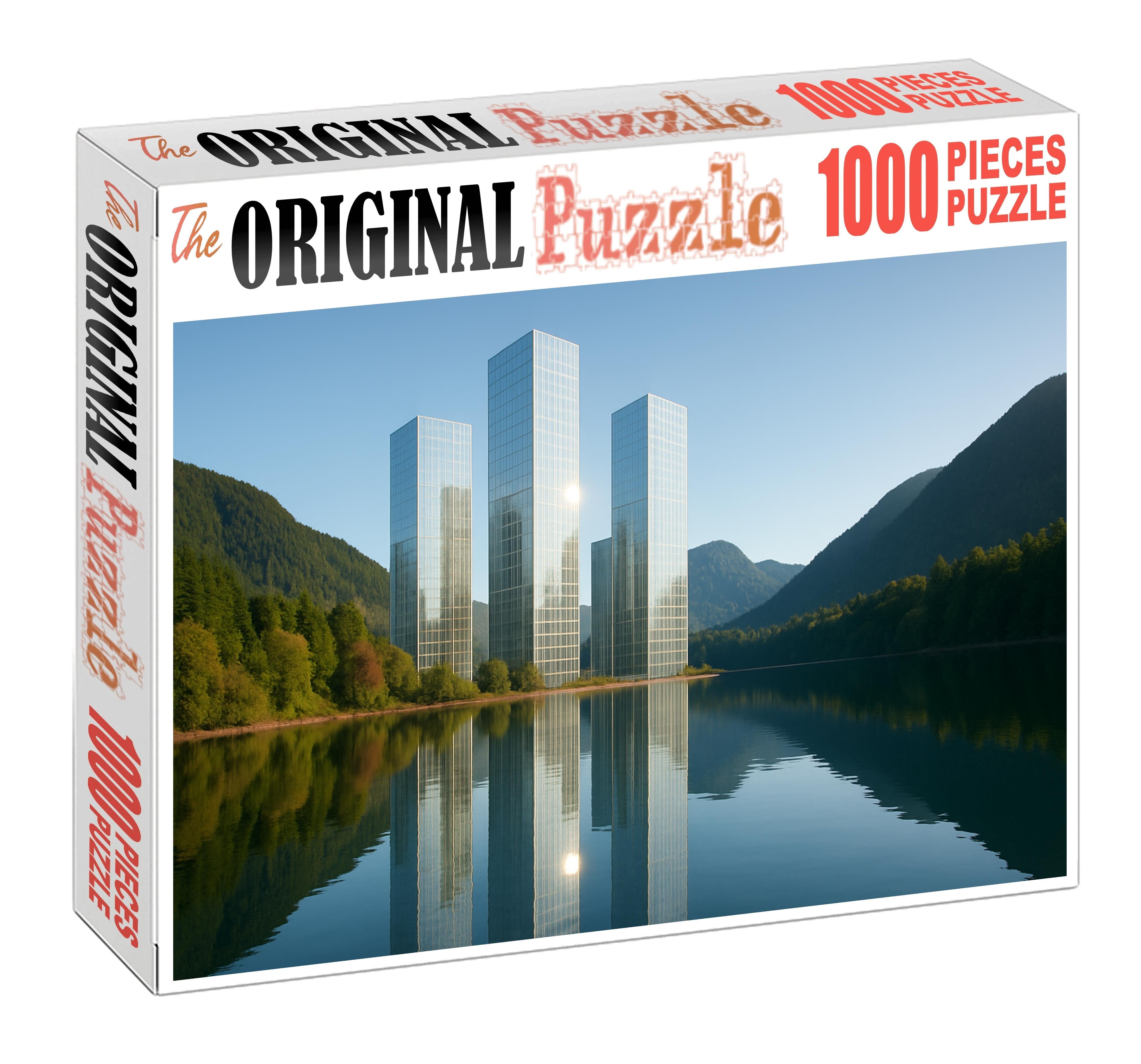 Vancouver Downtown Skyline Known For Its Blend Of Modern Glass Towers And Surrounding Natural Landscapes 200 Piece Puzzle