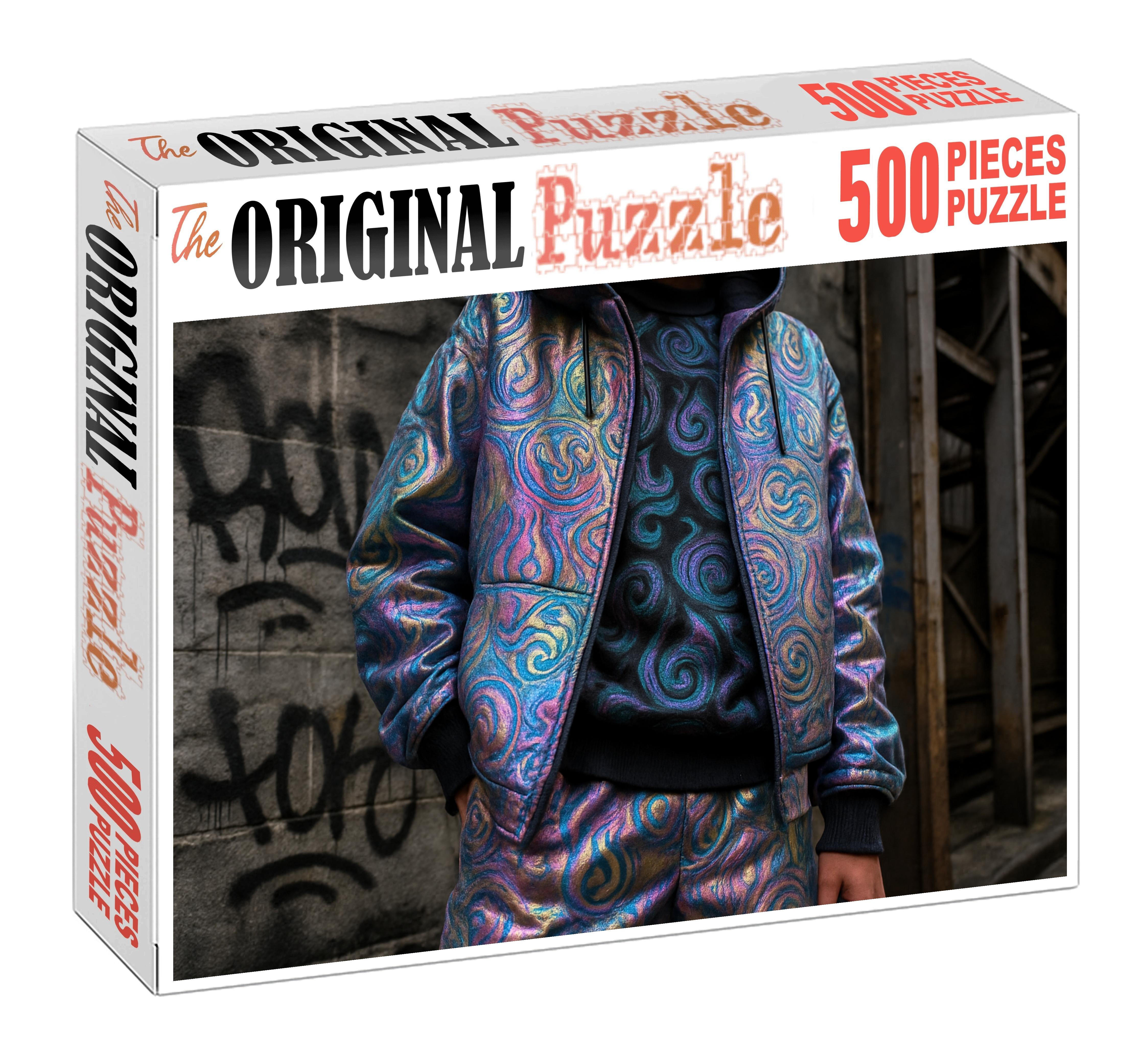 Streetwear Alchemist Urban Fashion Meets Experimental Textile Magic Custom Jigsaw Puzzle