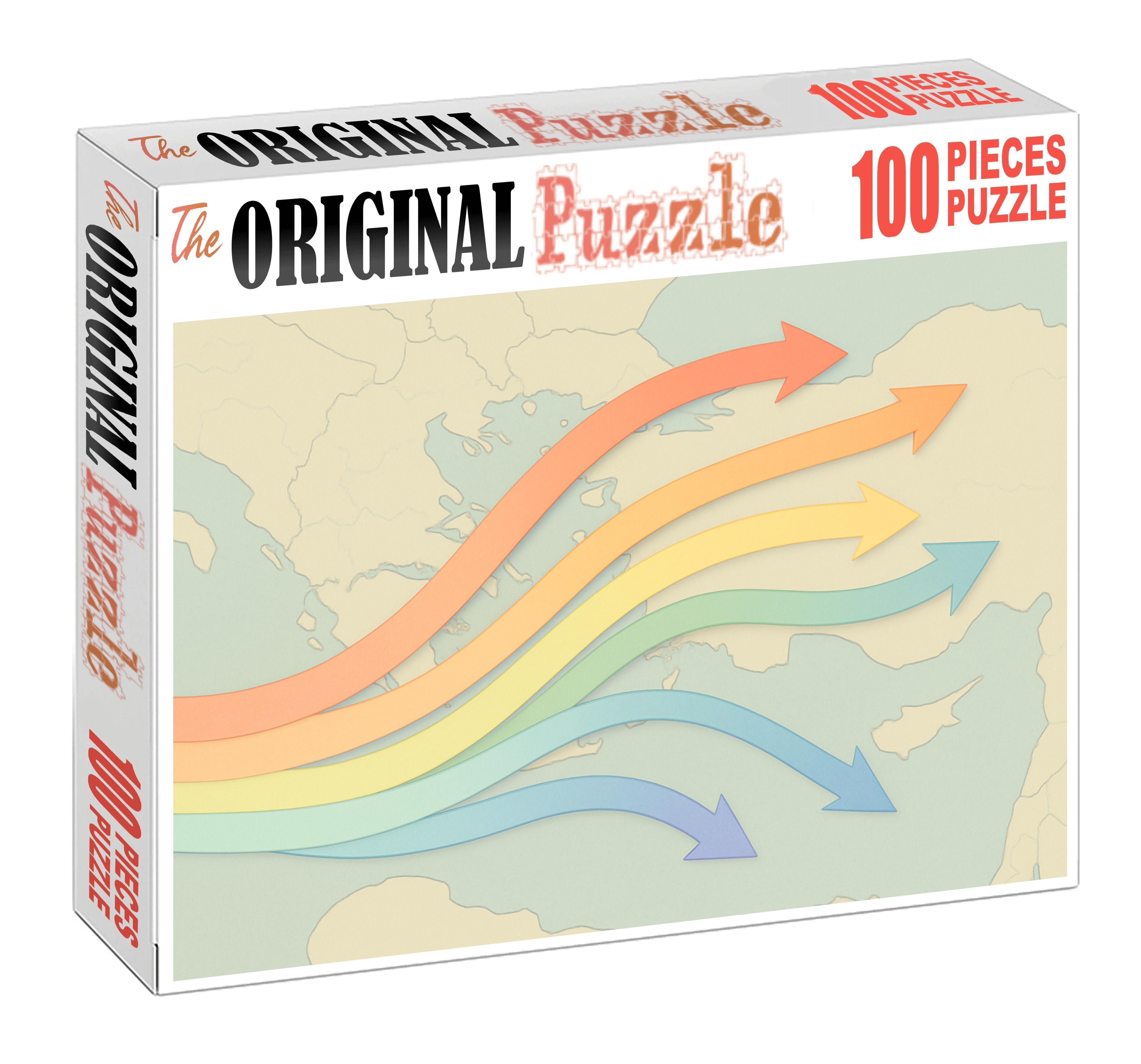 Population Movement Flow Map 500 Piece Puzzle