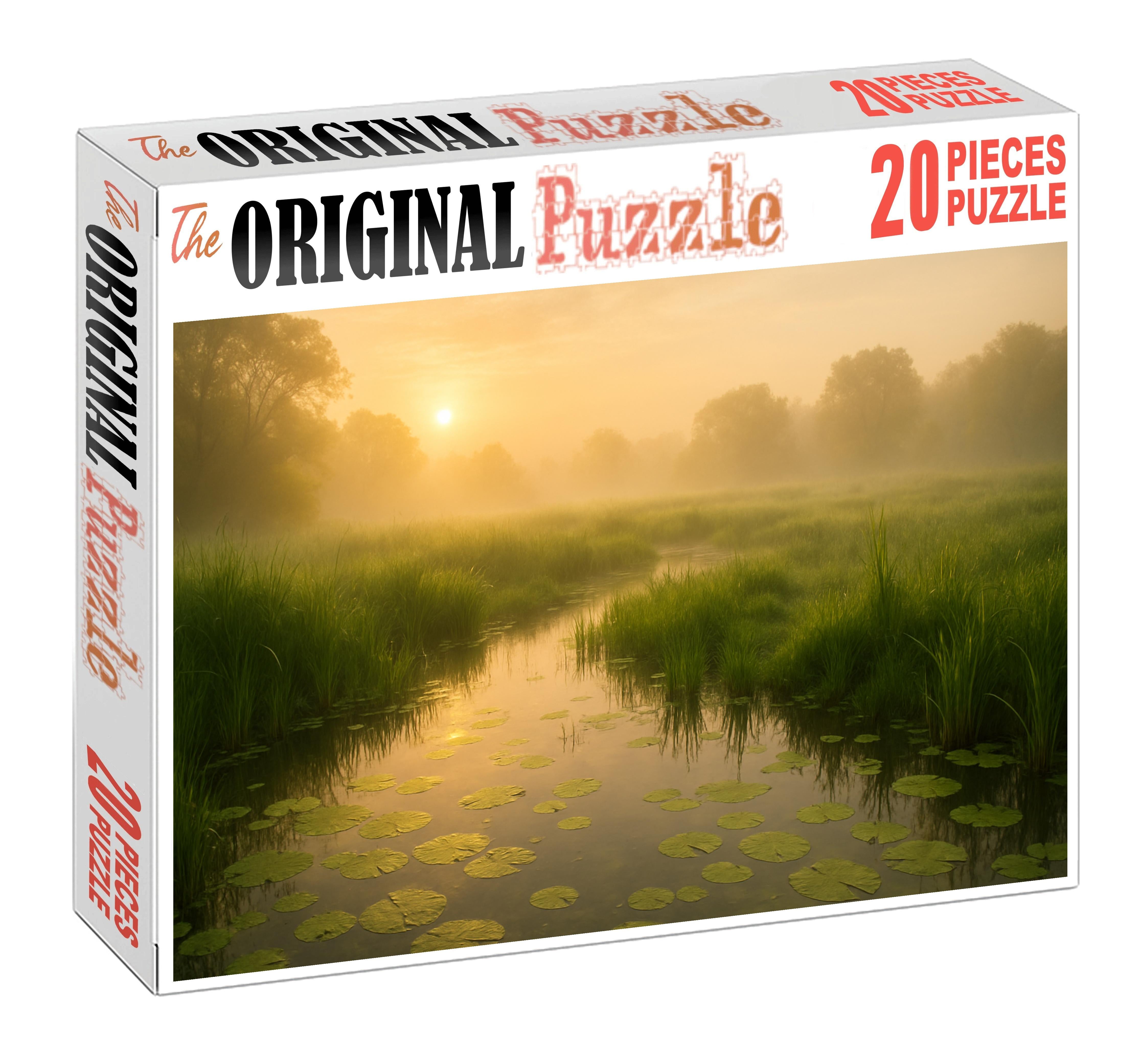 Emerald Marsh Sunrise 200 Piece Puzzle
