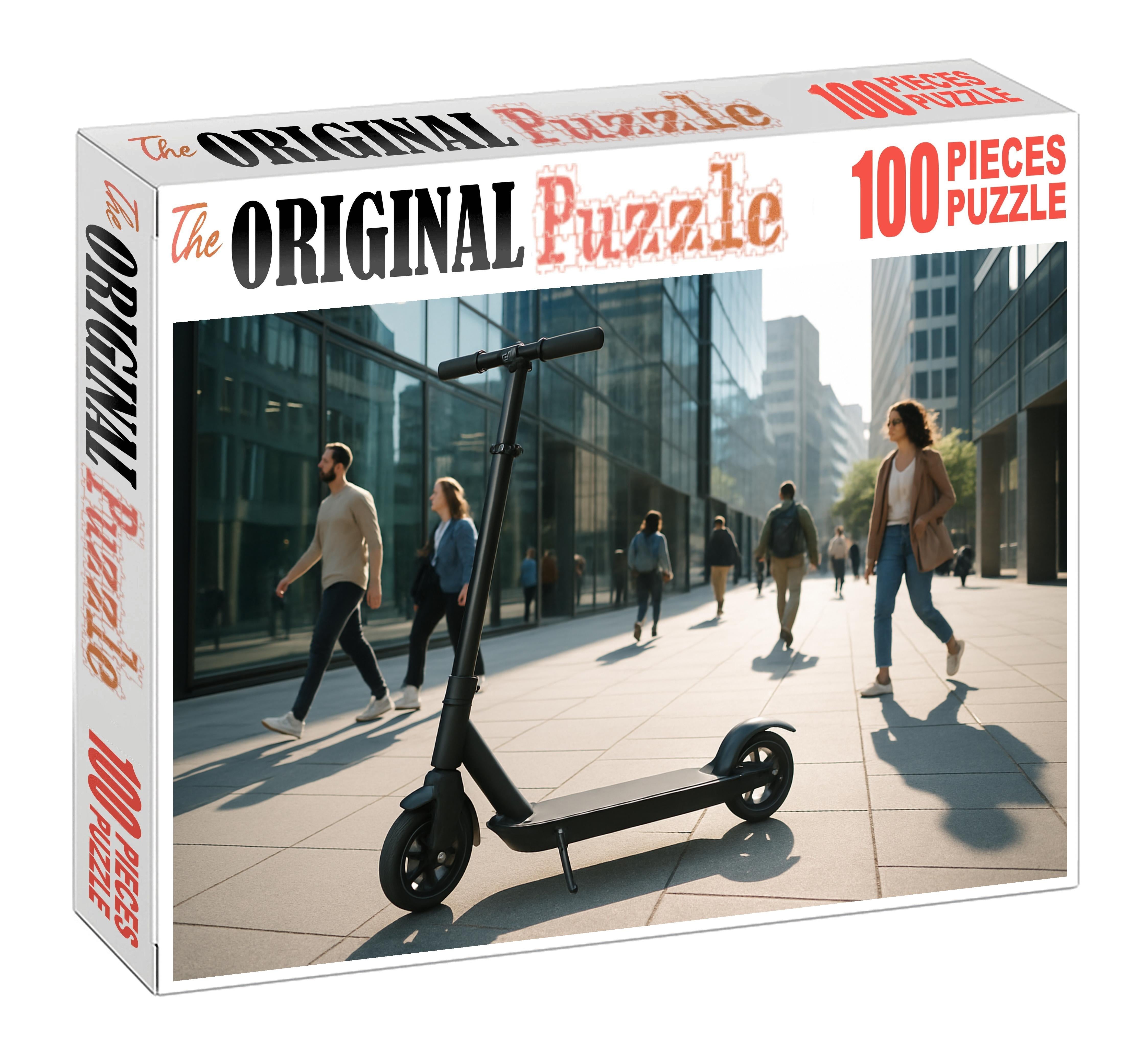 Electric Folding Micro Scooter 100 Piece Puzzle