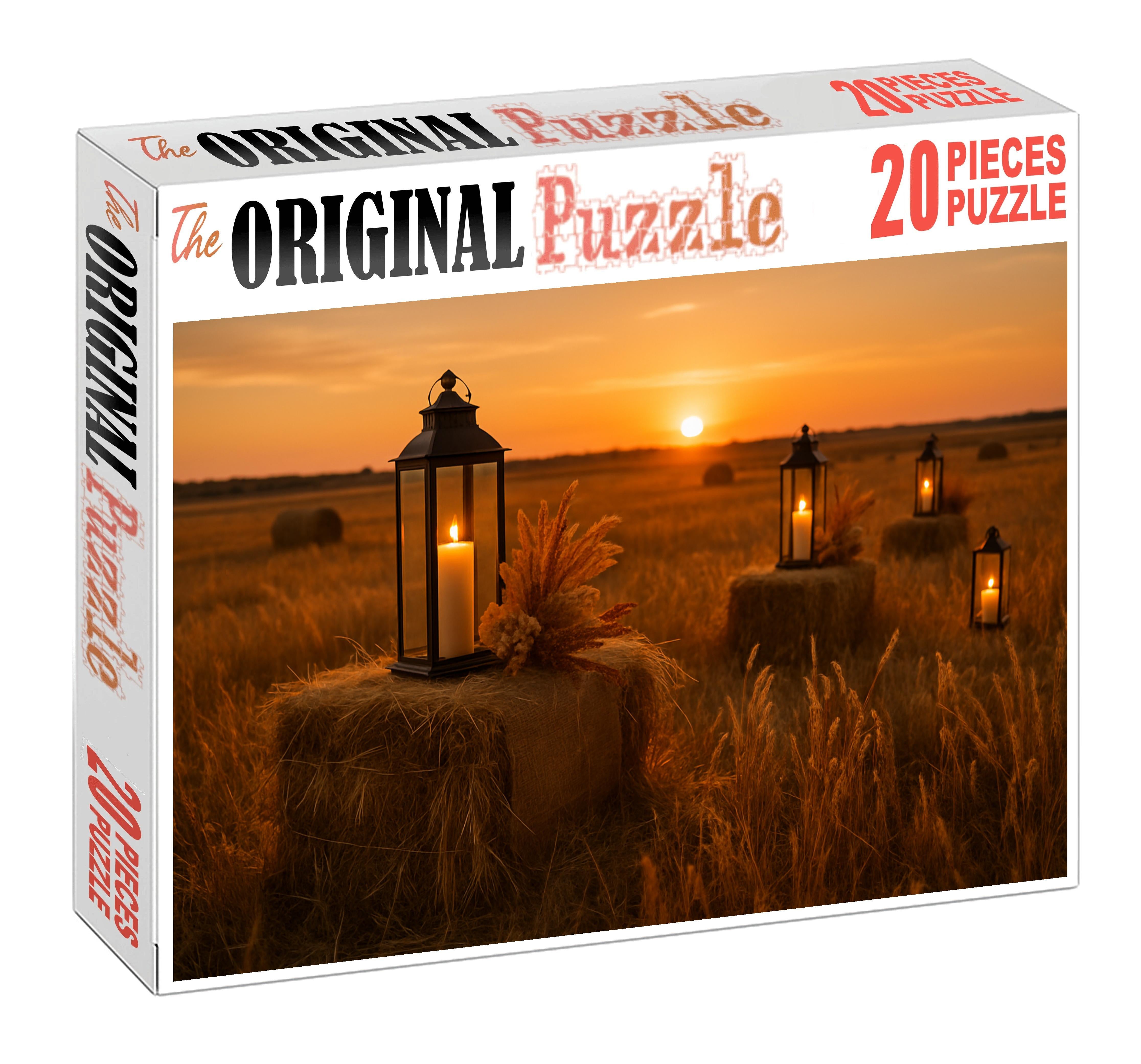 Golden Field Twilight Premium Puzzle Pieces