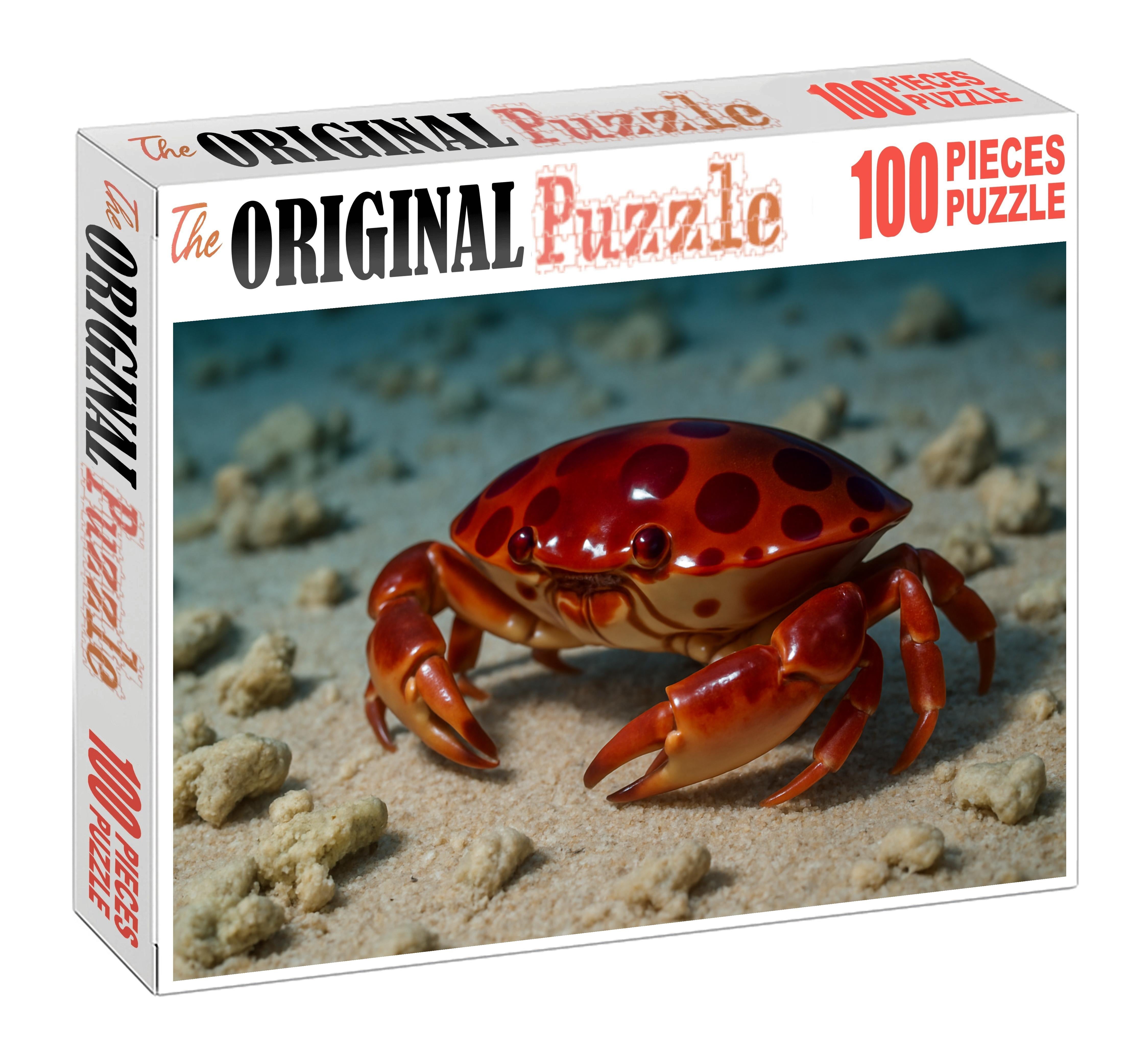 Ruby-spotted Coral Crab Small Armored Scavenger With Bright Markings Easy Puzzles