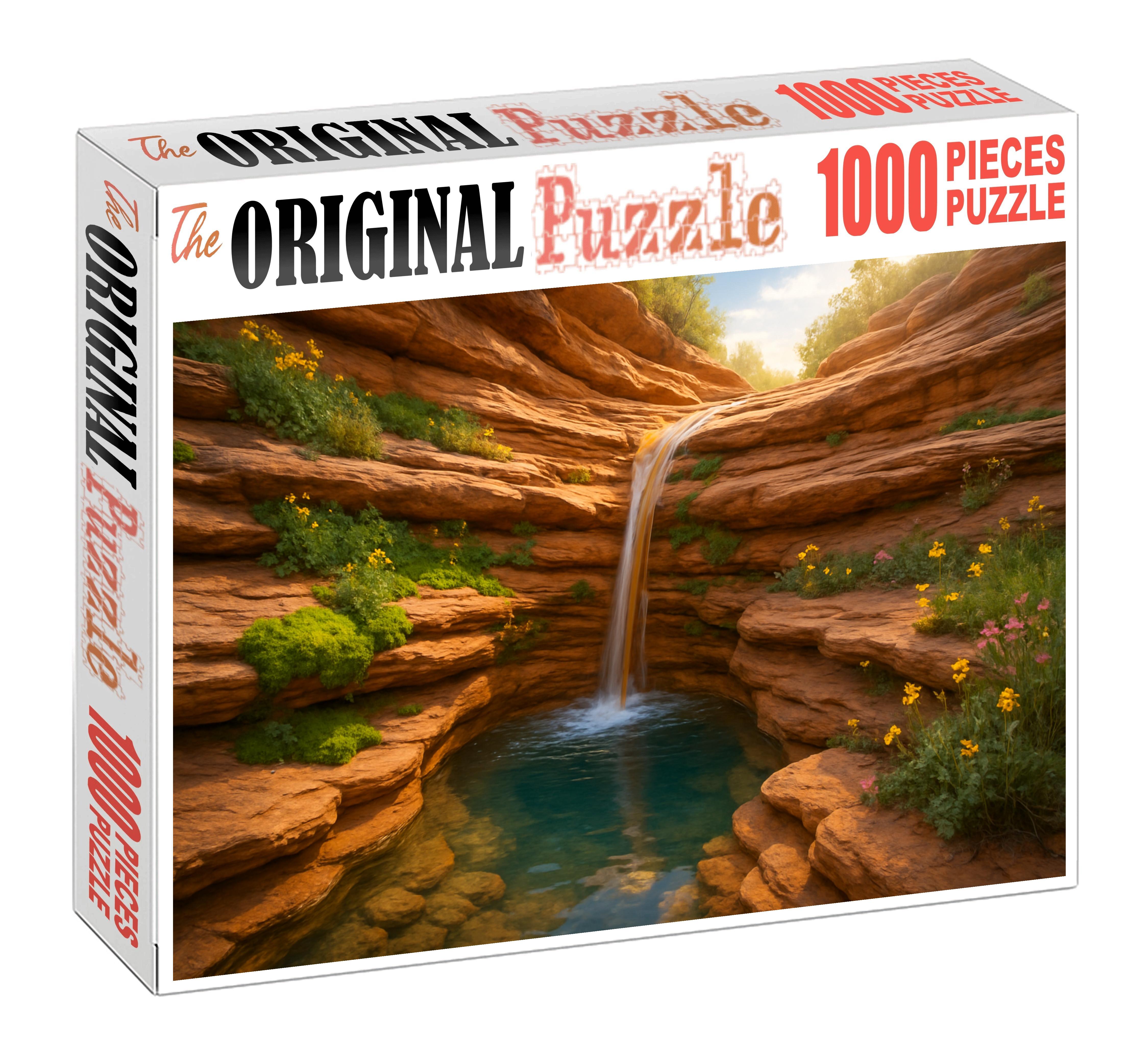 Luminous Amber Fall Large Format Puzzle