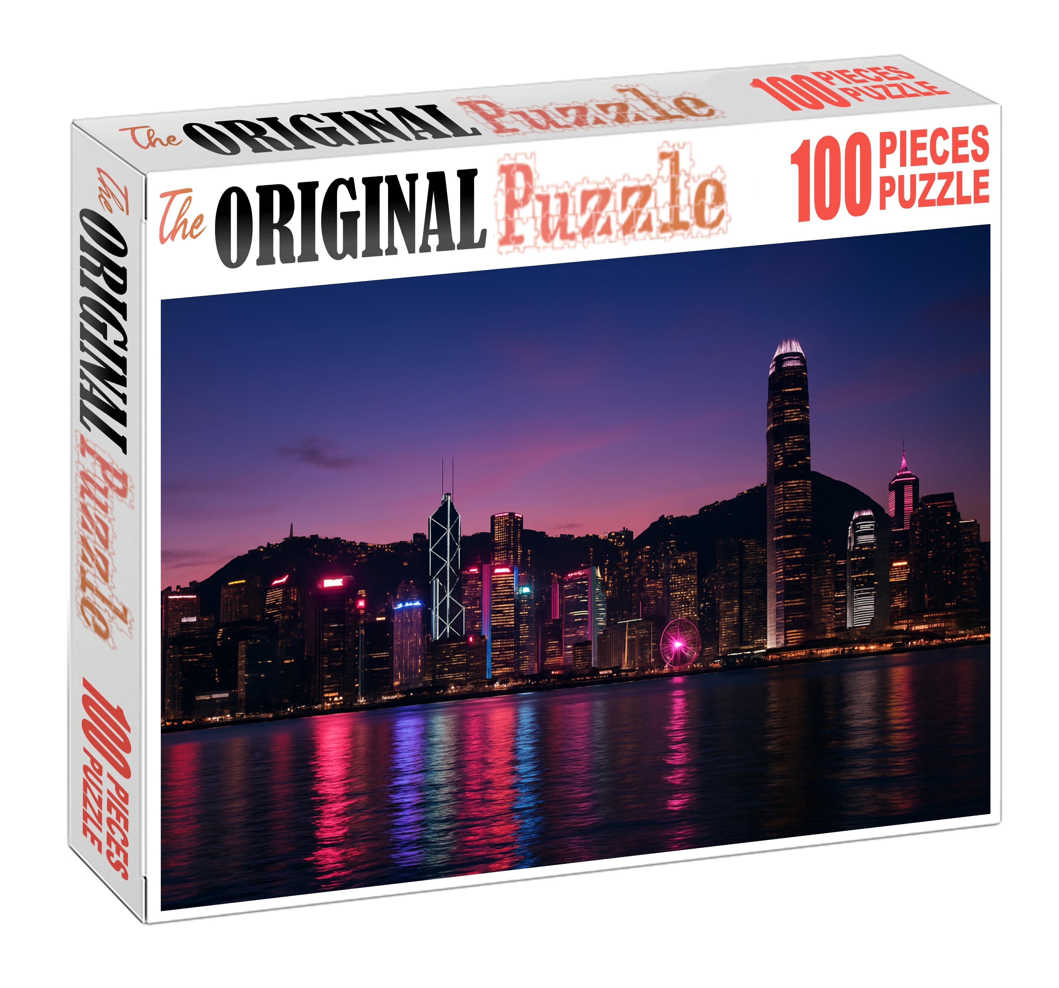 Hong Kong Central Skyline Renowned As One Of The World's Most Iconic Skylines 300 Piece Puzzle