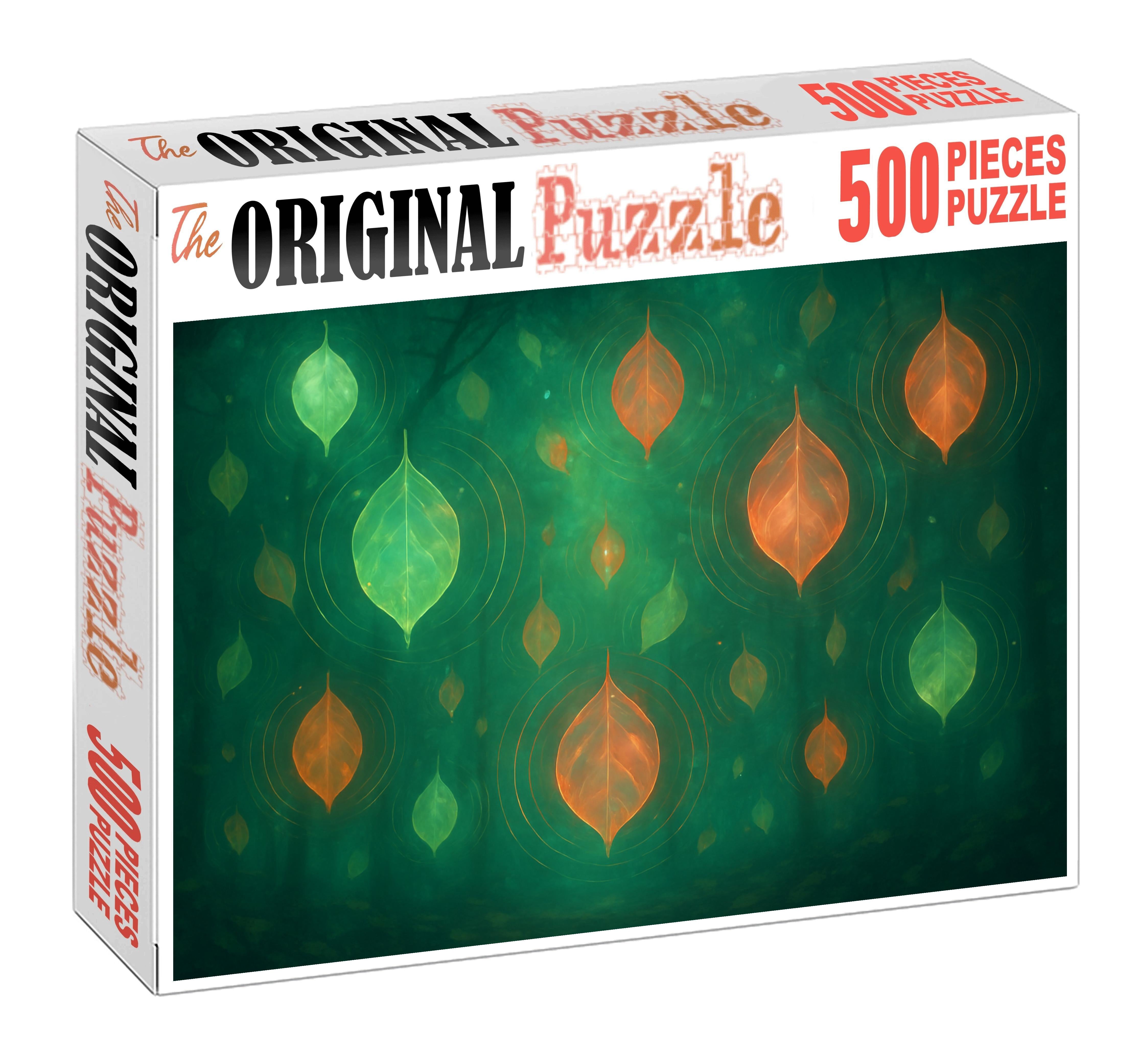 Whispering Canopy Floating Leaves Of Sound And Light Unique Puzzle Design