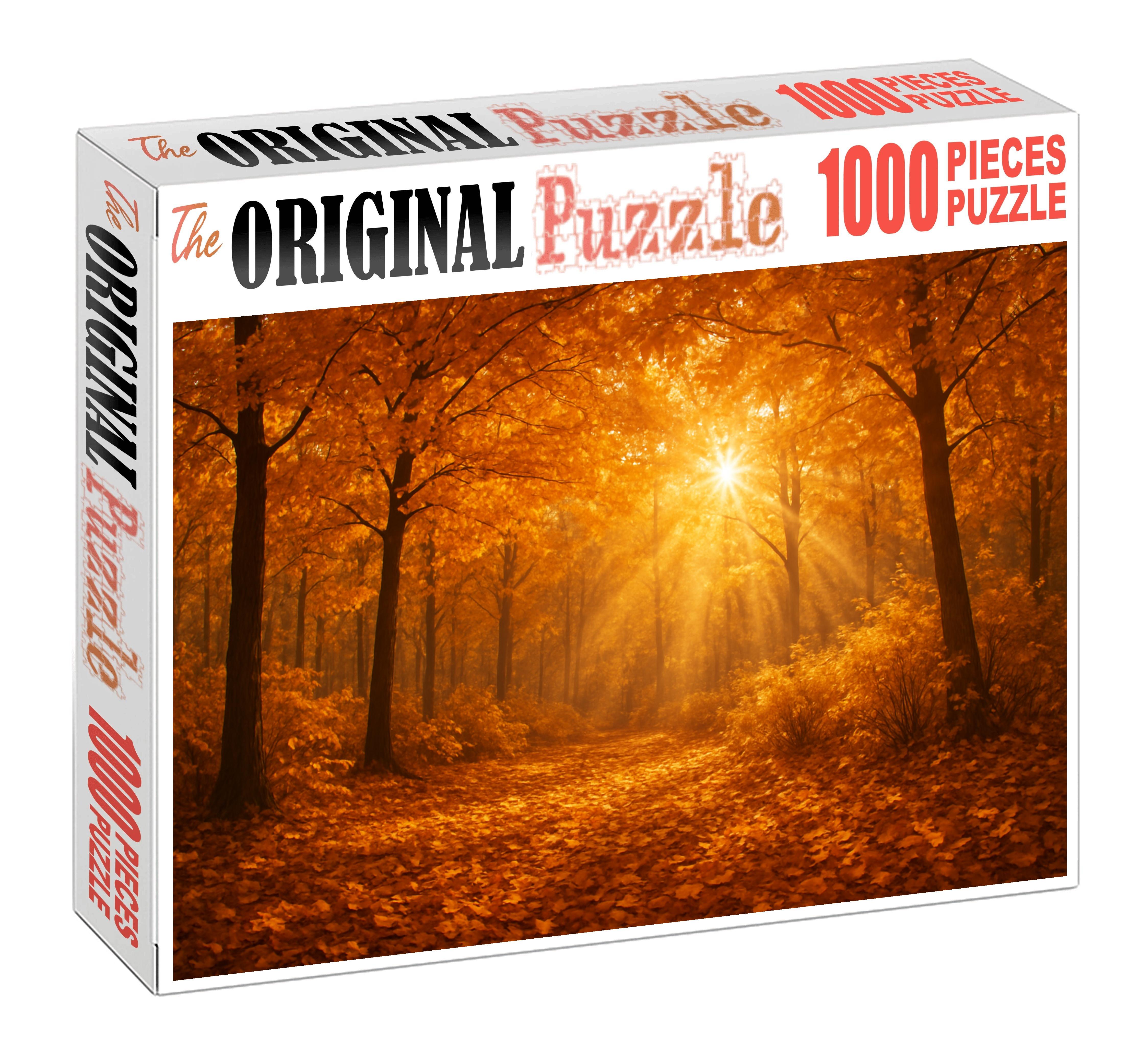 Amber Leaf Retreat 1000 Piece Puzzle