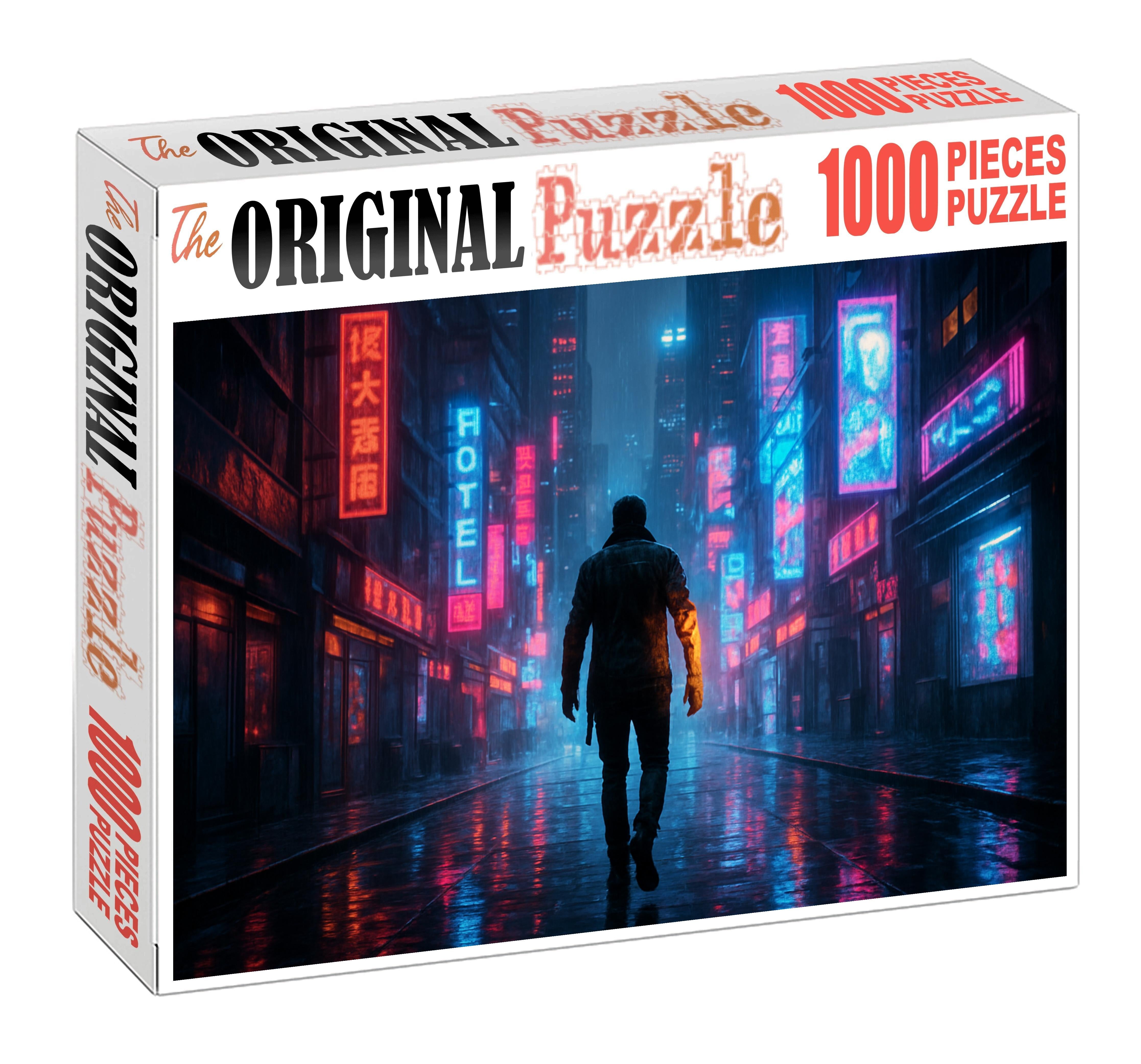 Sci-fi Cybernetic Thriller Urban Dystopia And Human Augmentation Custom Jigsaw Puzzle