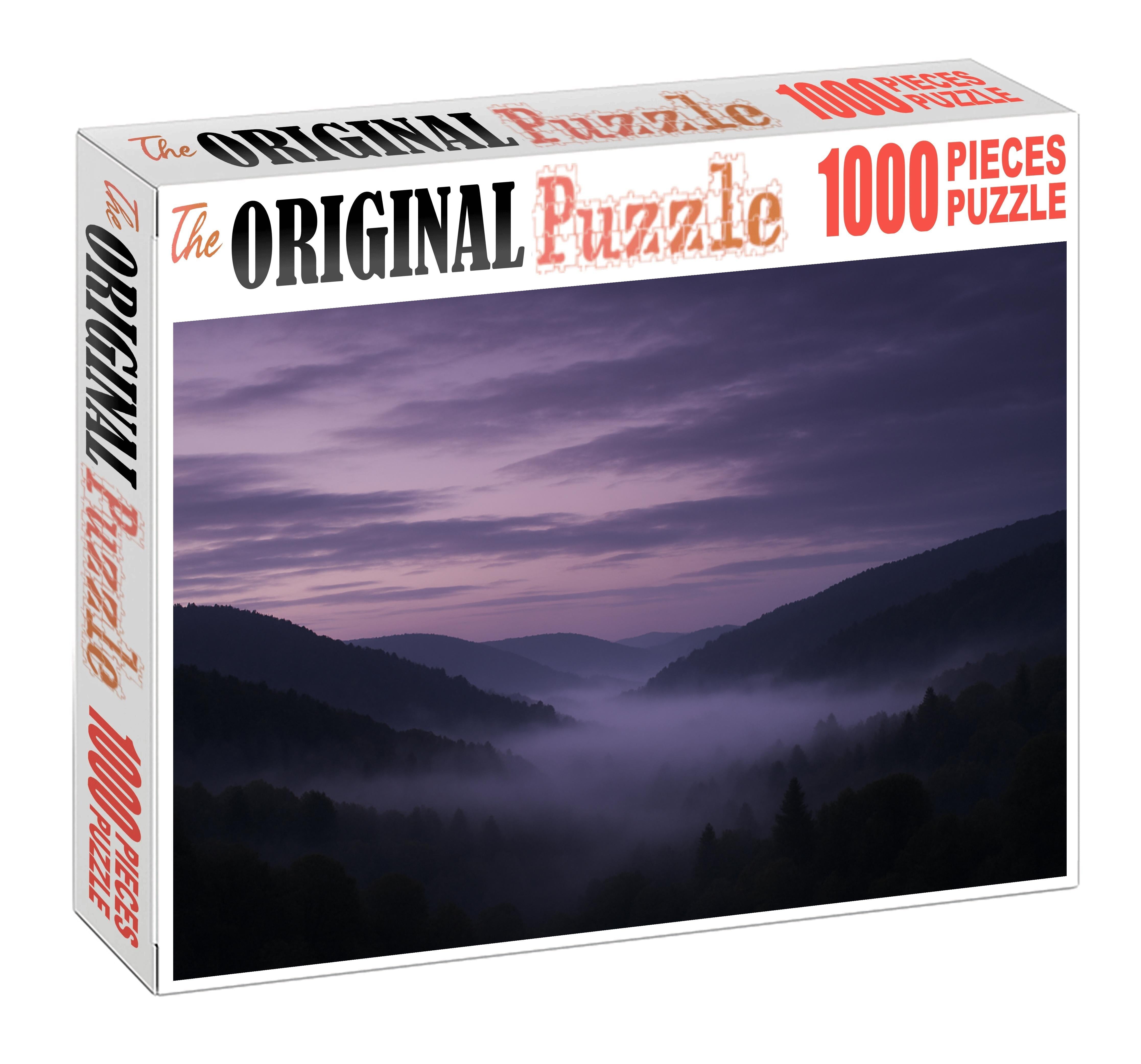 Lavender Mist At Dusk Premium Puzzle Pieces