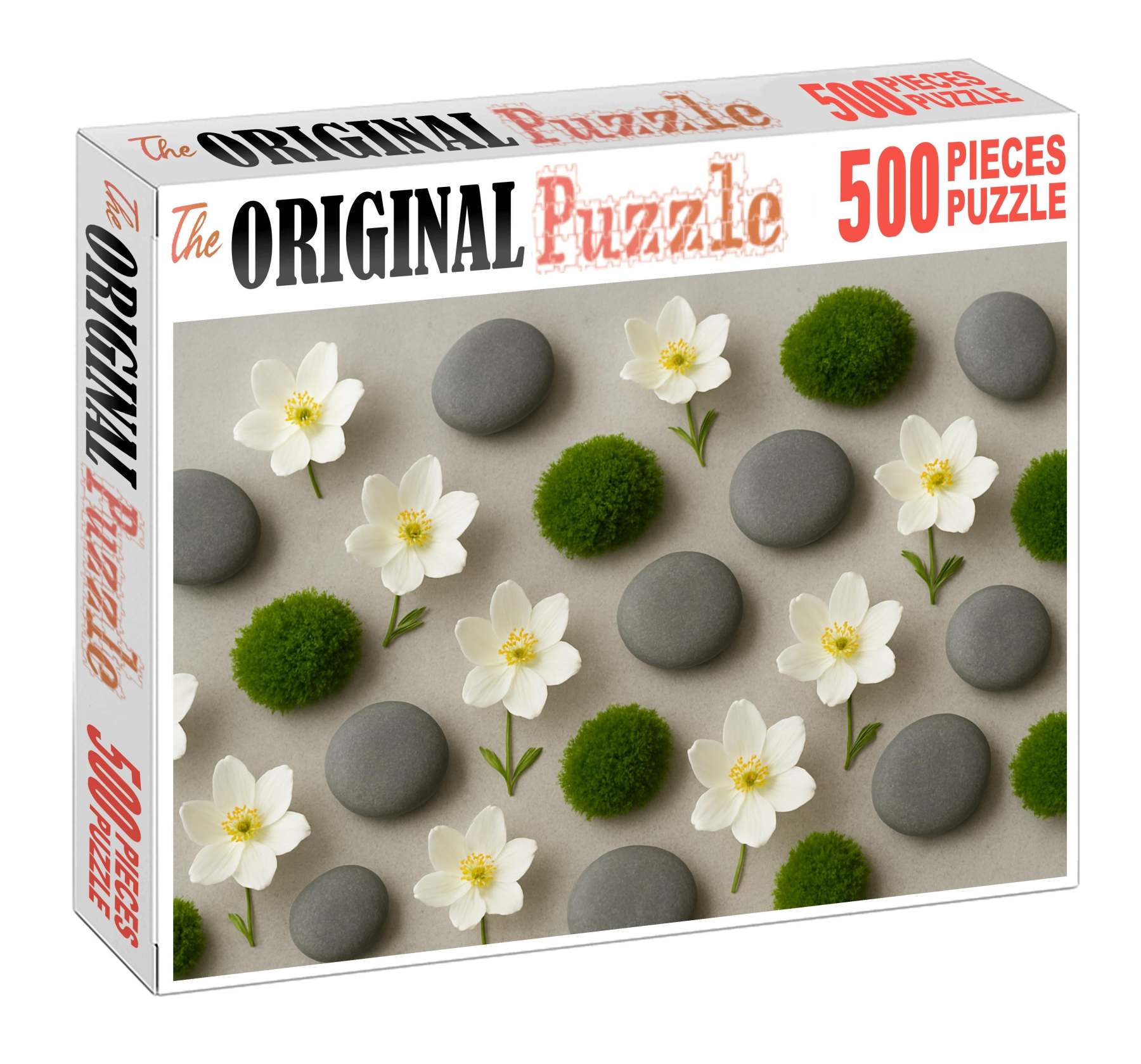 Serene White Zen Garden Family Puzzles