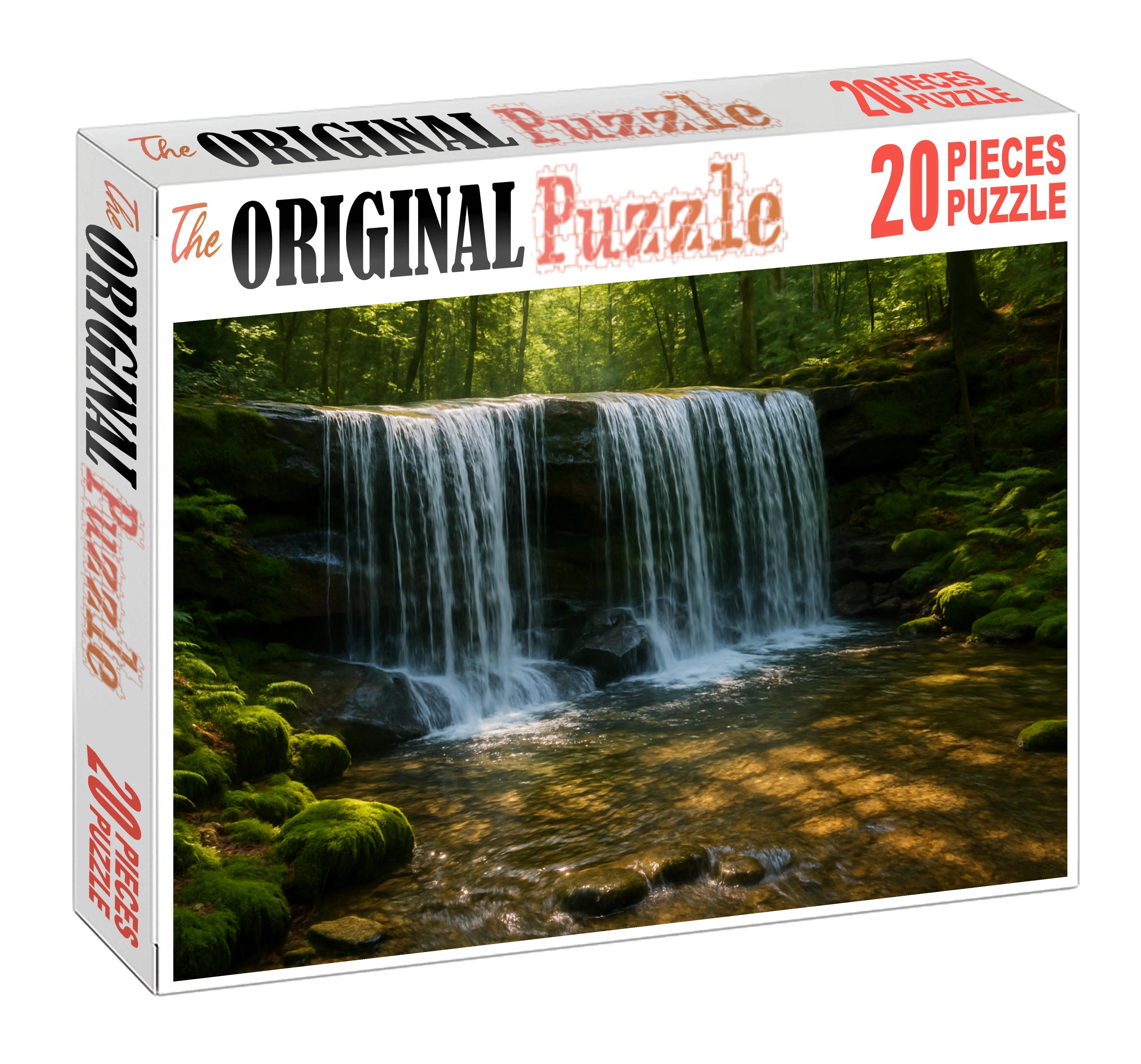 Sunlit Granite Curtain Large Format Puzzle