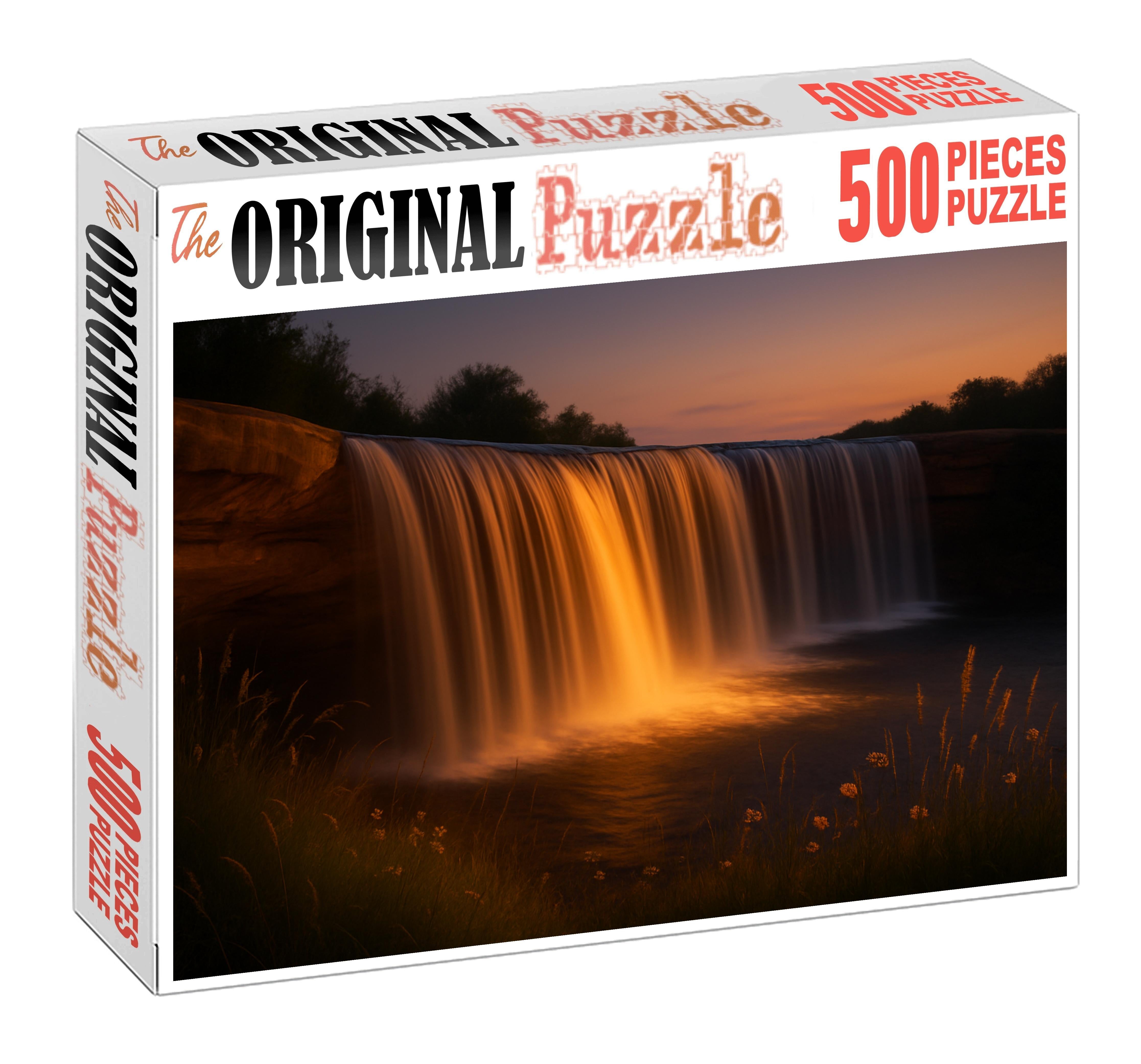 Golden Hour Fanfall 100 Piece Puzzle