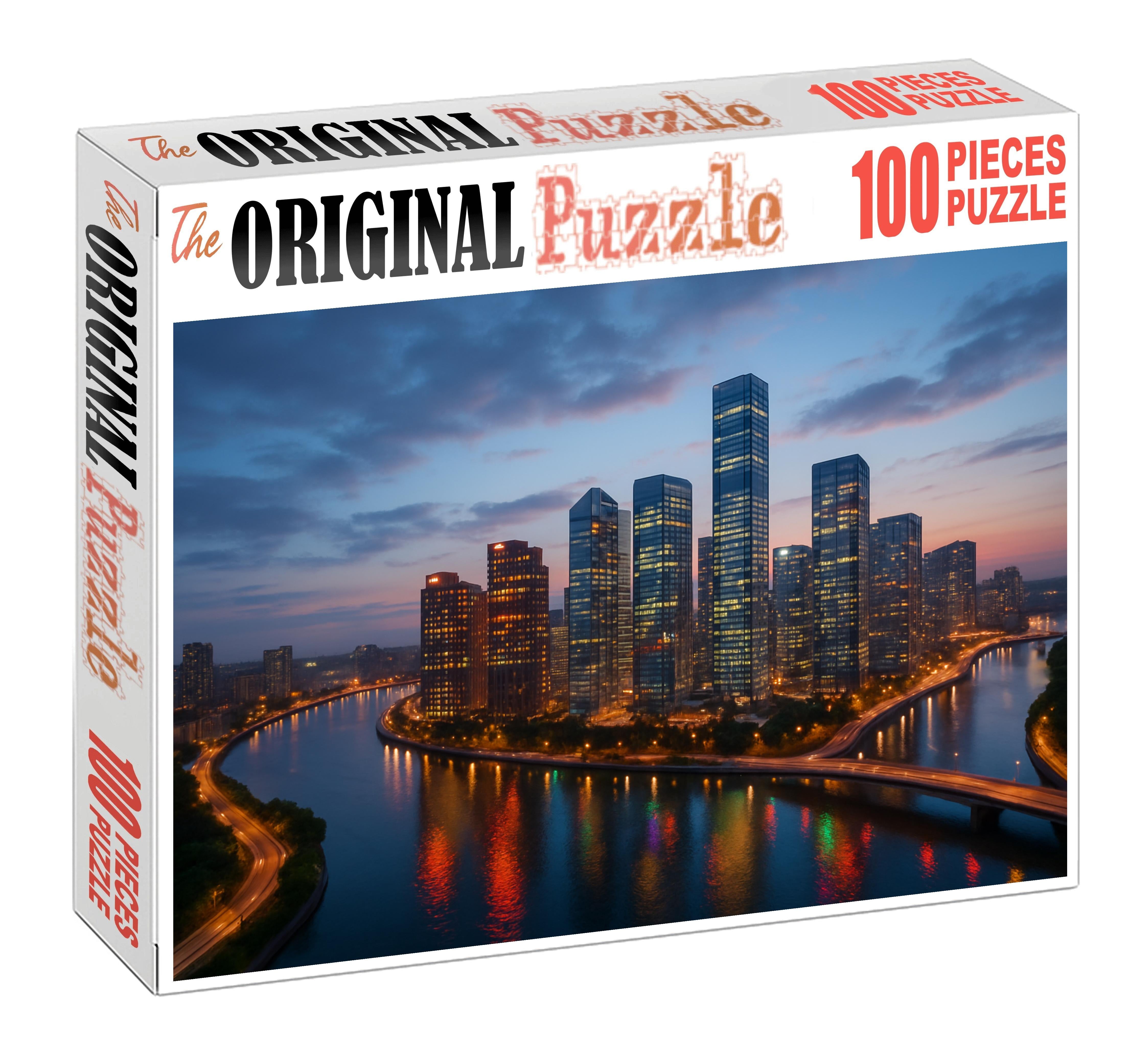 Melbourne Docklands Skyline Contemporary Waterfront Urbanism 100 Piece Puzzle