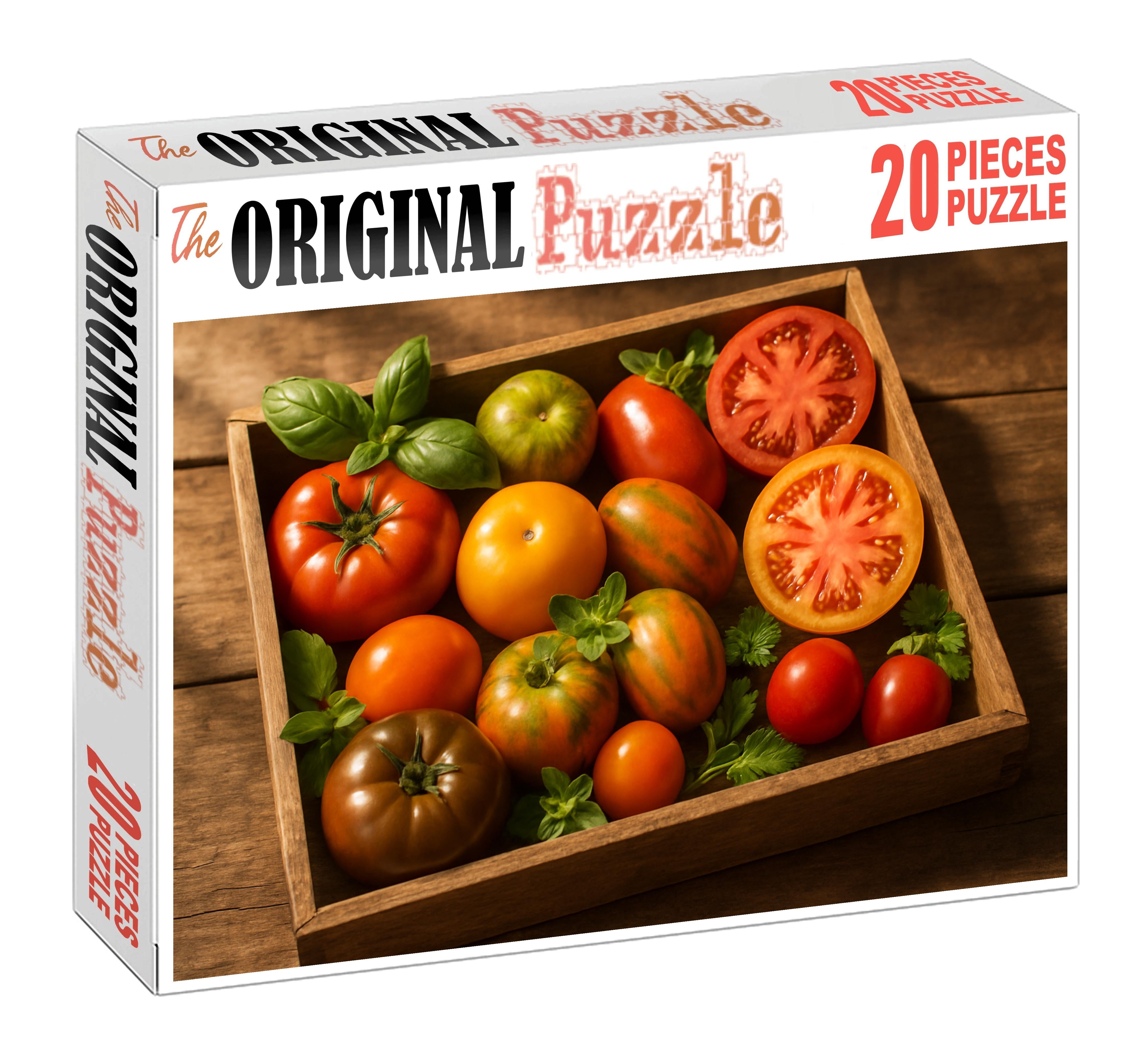 Colorful Crate Medley Heirloom Tomatoes And Fresh Herbs Fusion 500 Piece Puzzle
