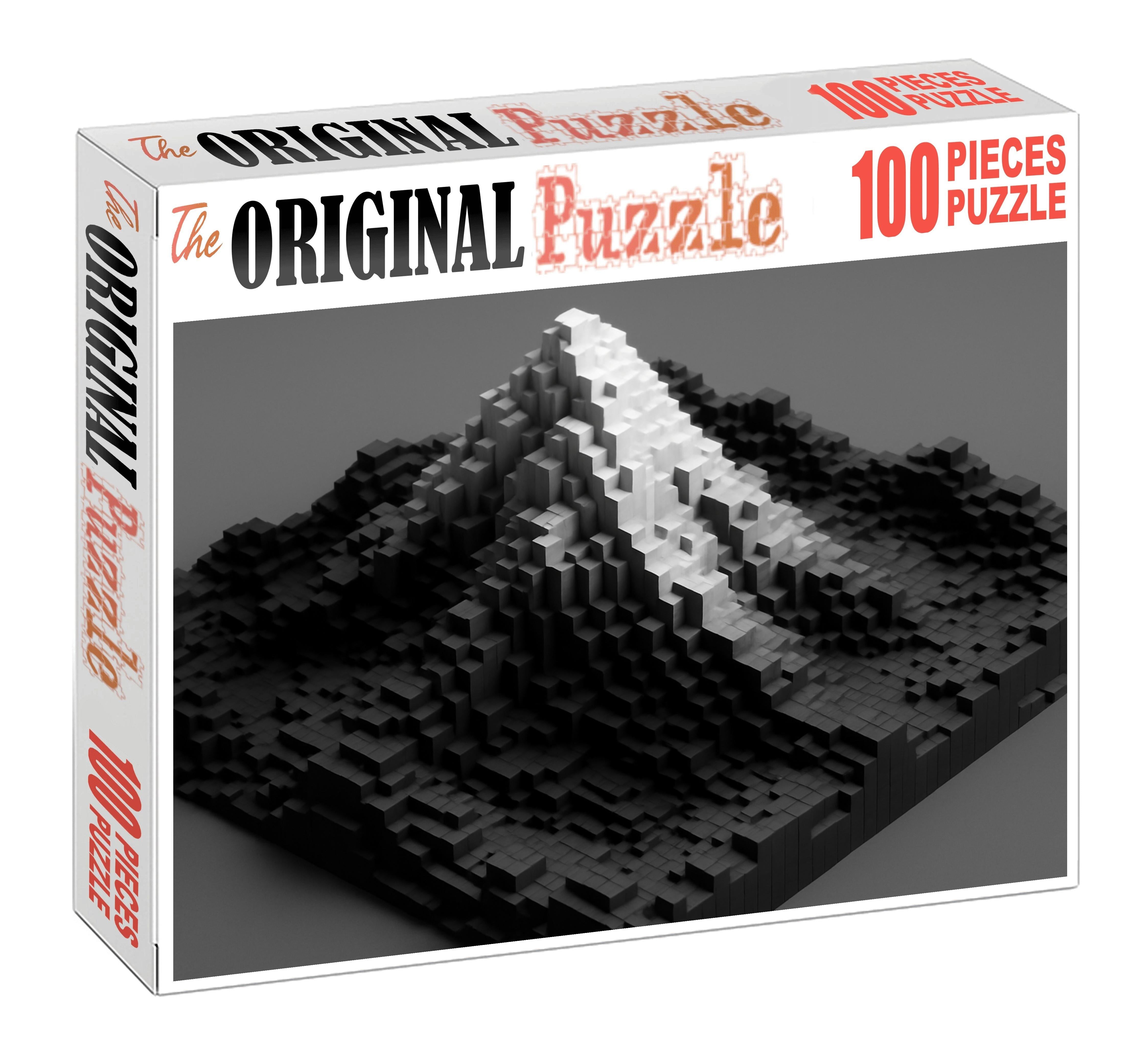 High-contrast Digital Terrain Model 500 Piece Puzzle