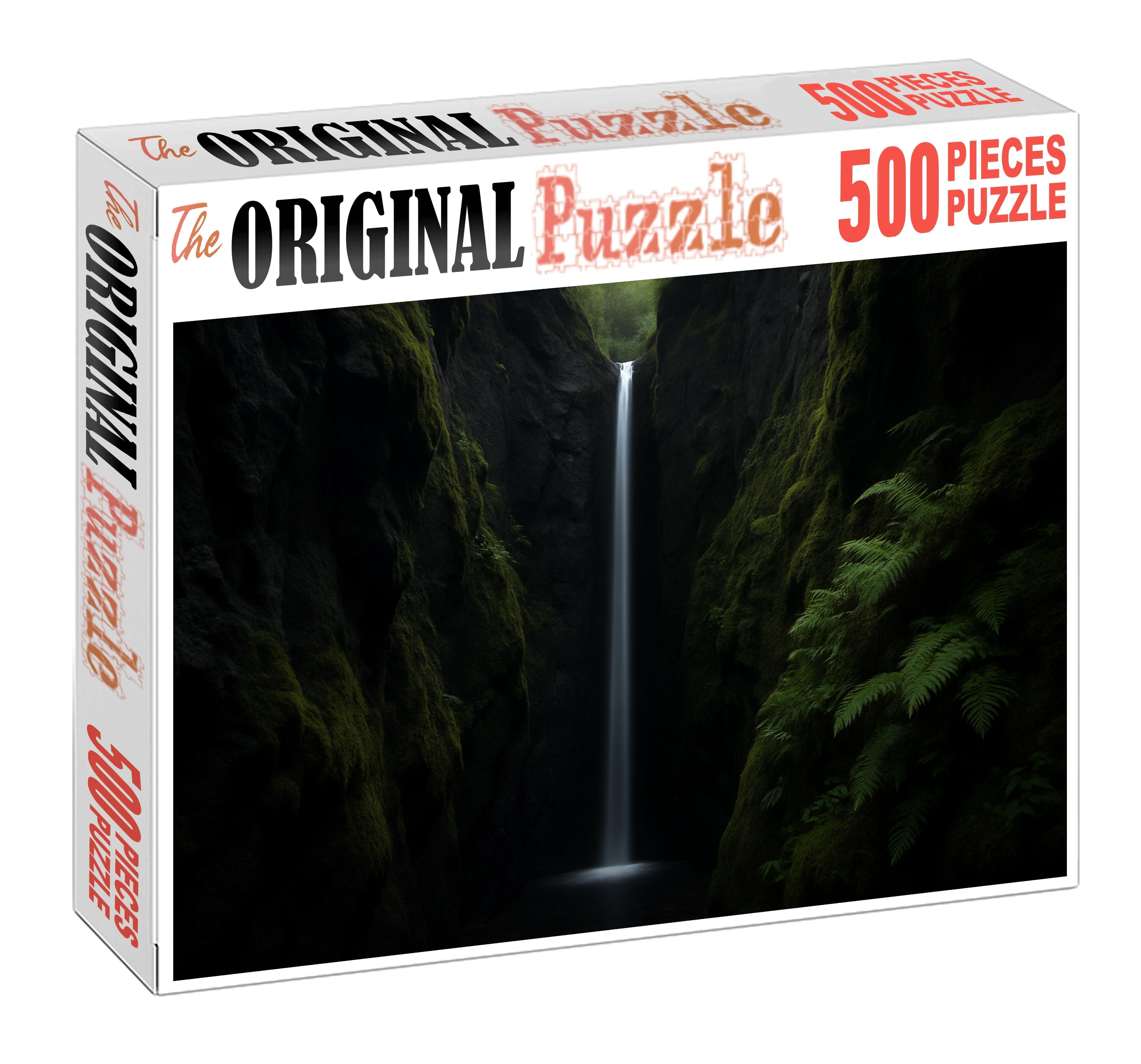 Silent Ebony Cascade Large Format Puzzle