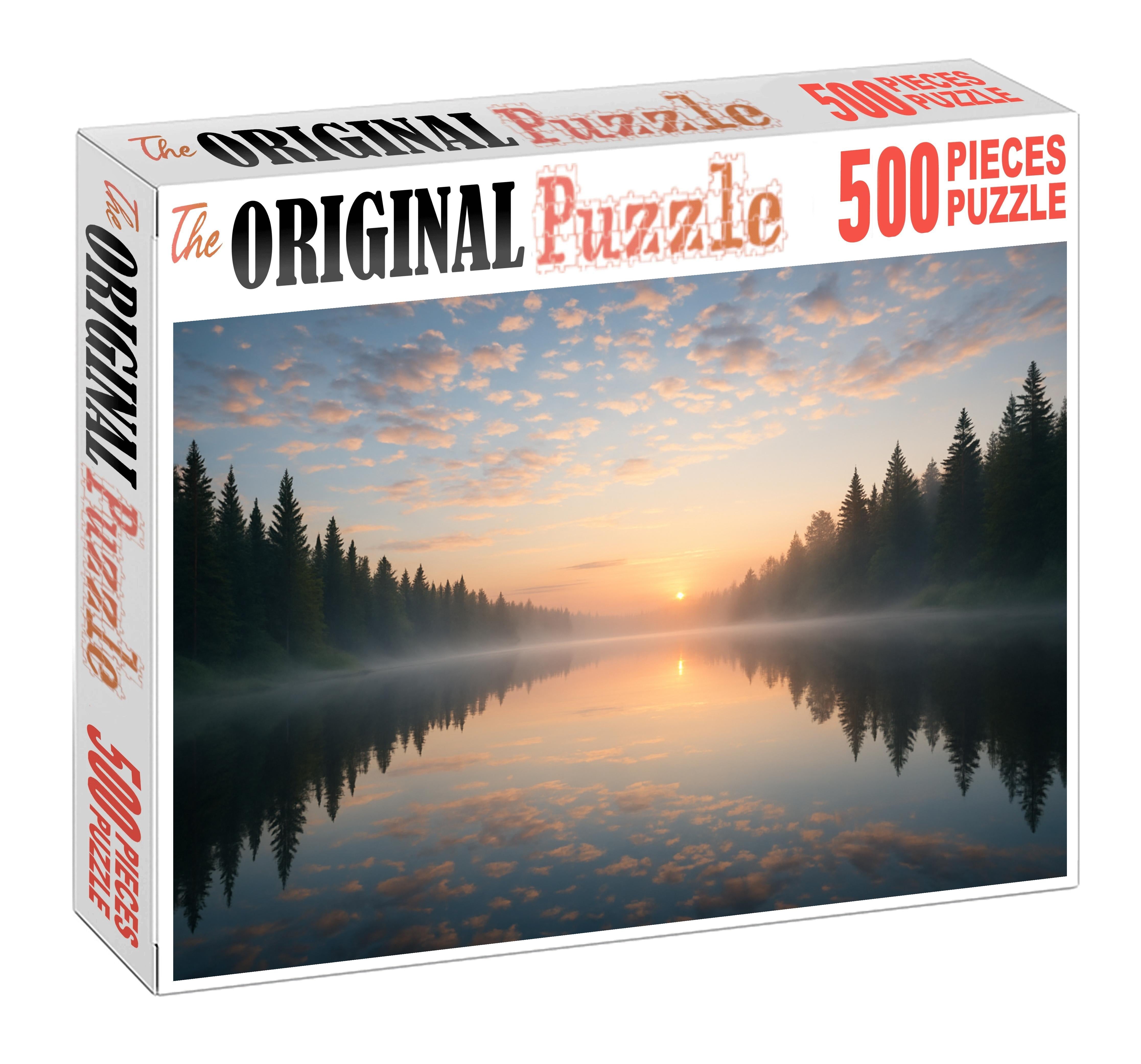 Crystal Lake Morning Premium Puzzle Pieces