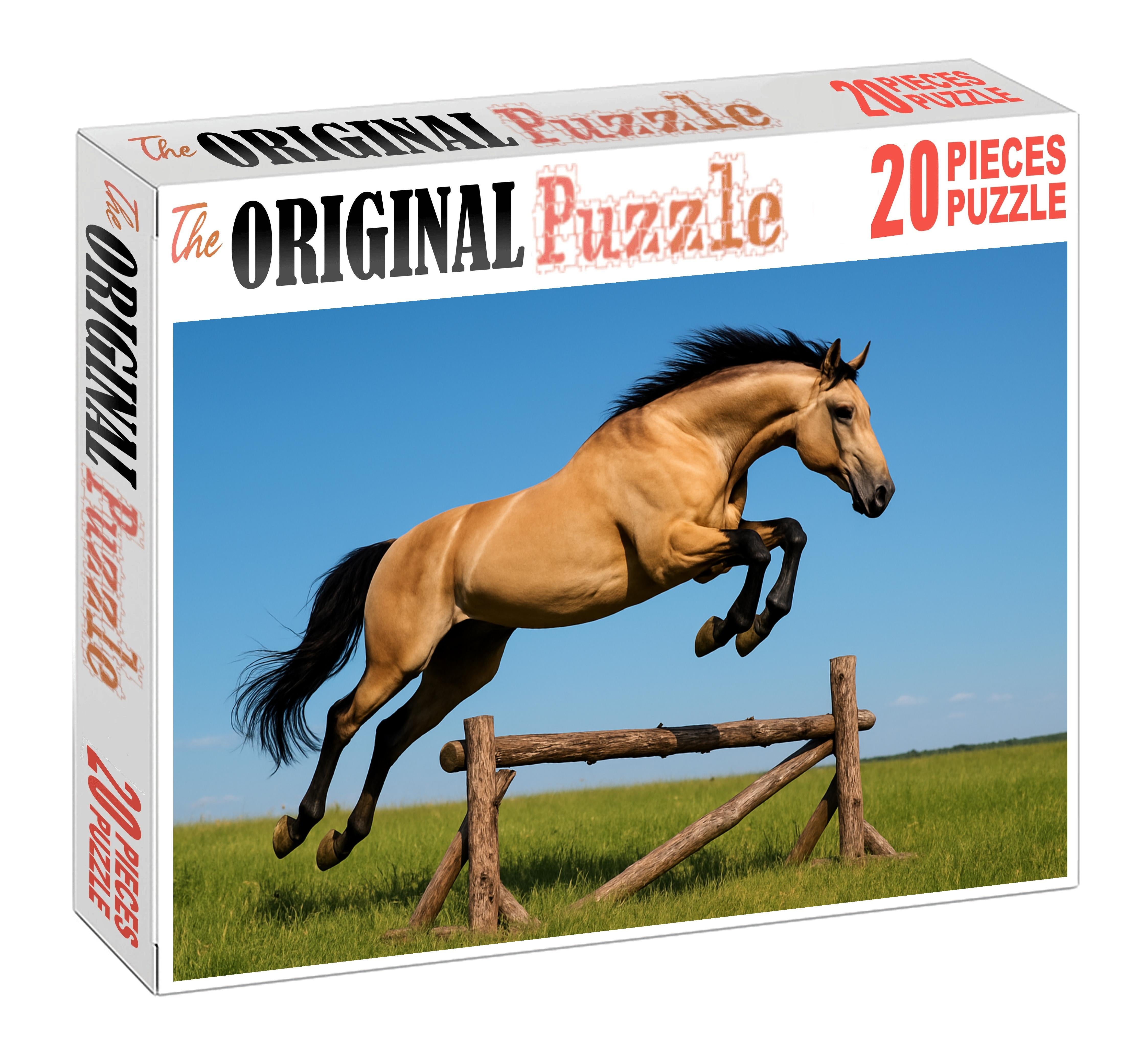 Golden Prairie Hunter Lustrous Buckskin Gelding With Athletic Frame 200 Piece Puzzle