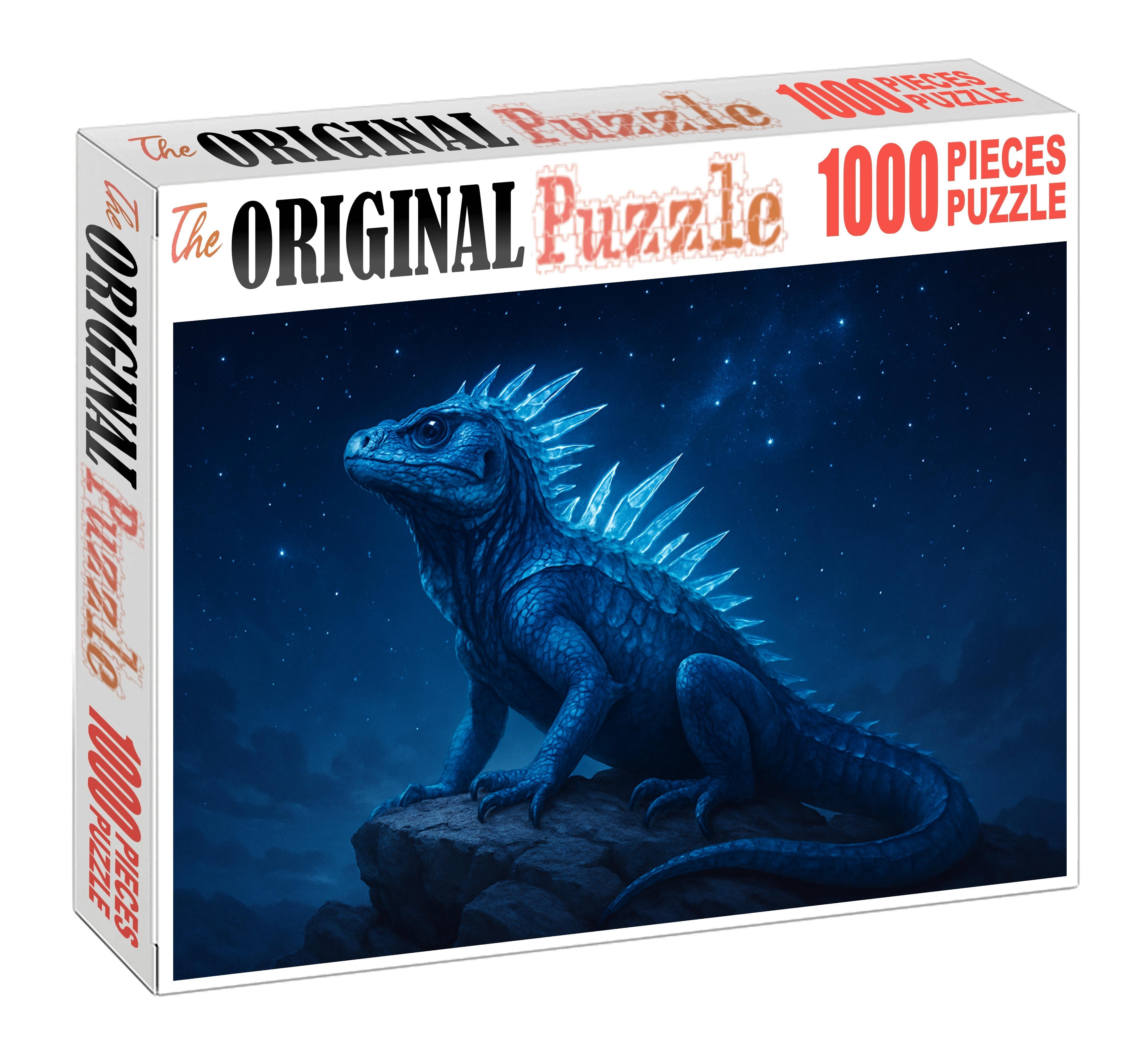 Starspike Basilisk Crystal-spined Reptile With Cosmic Breath Large Format Puzzle