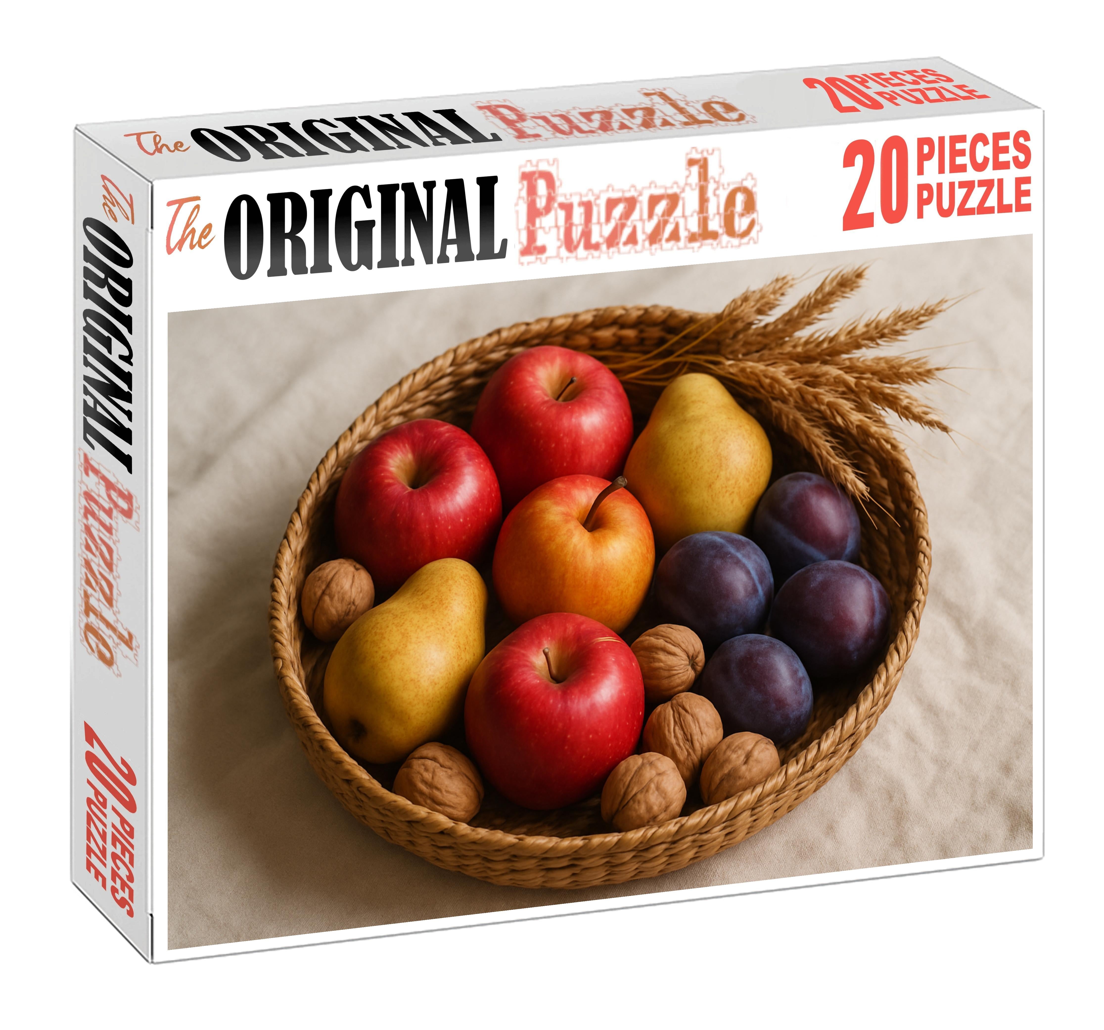 Harvest Moon Basket Arrangement 20 Piece Puzzle