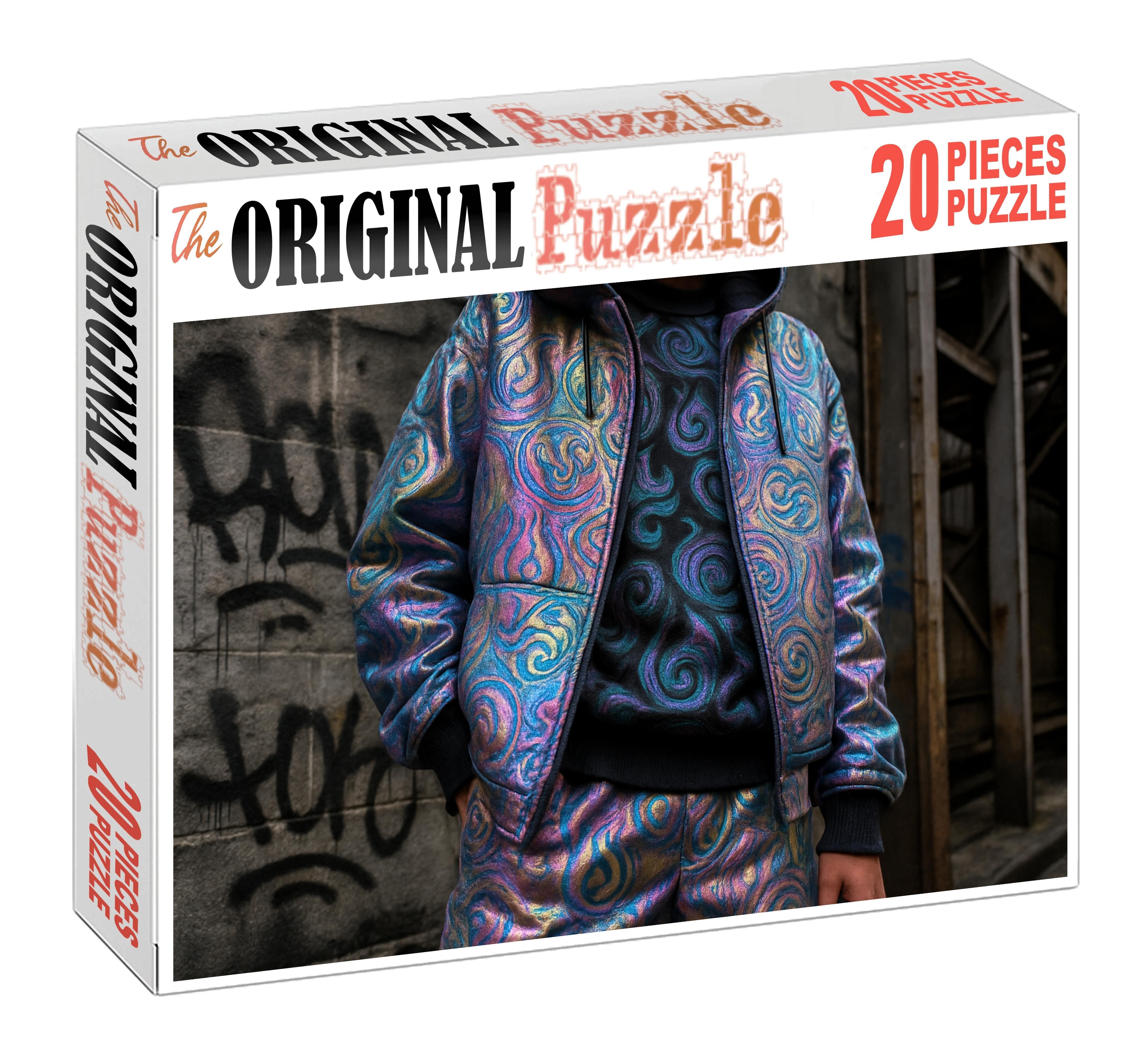 Streetwear Alchemist Urban Fashion Meets Experimental Textile Magic Custom Jigsaw Puzzle