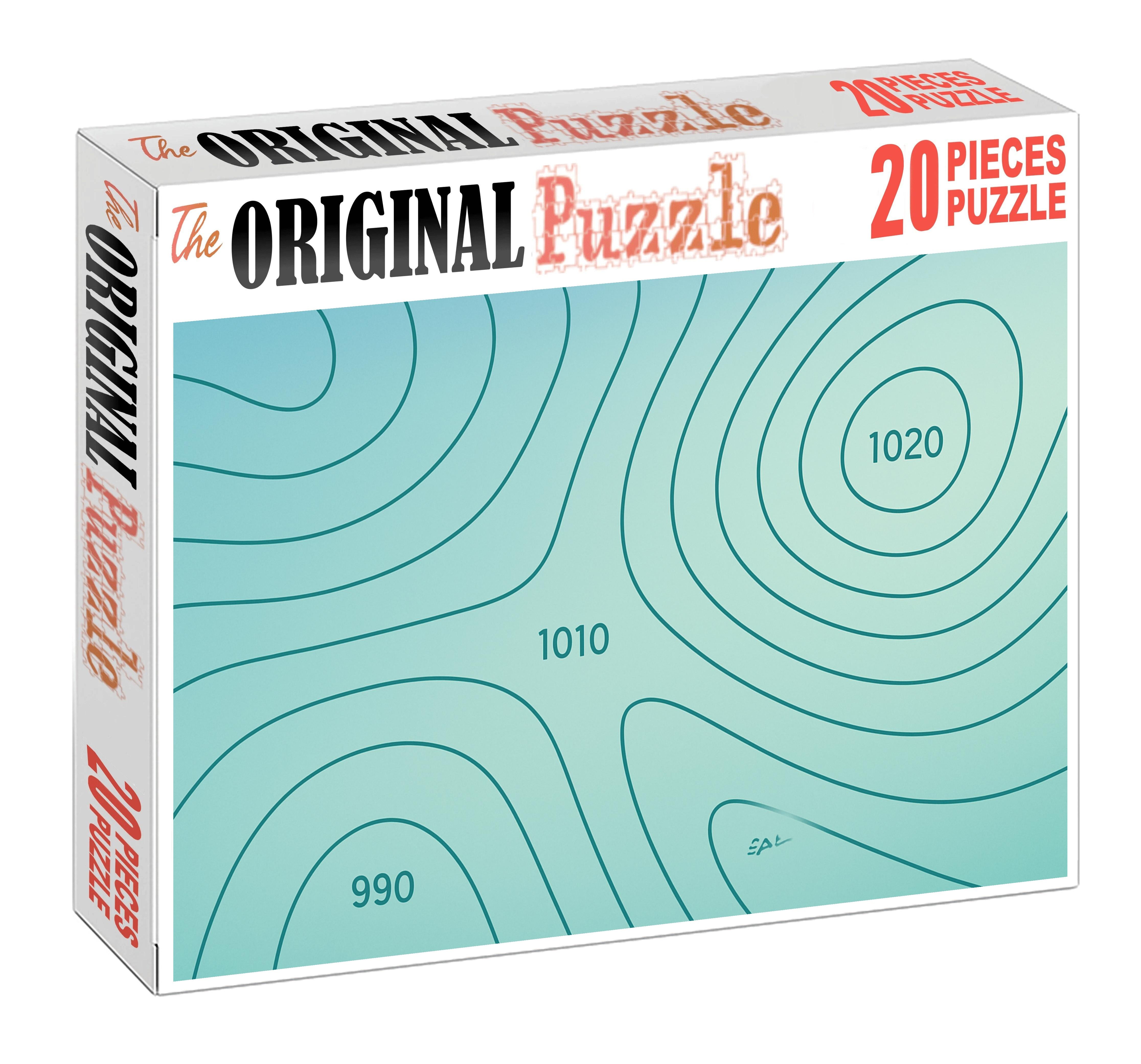 Atmospheric Pressure Isoline Map 500 Piece Puzzle