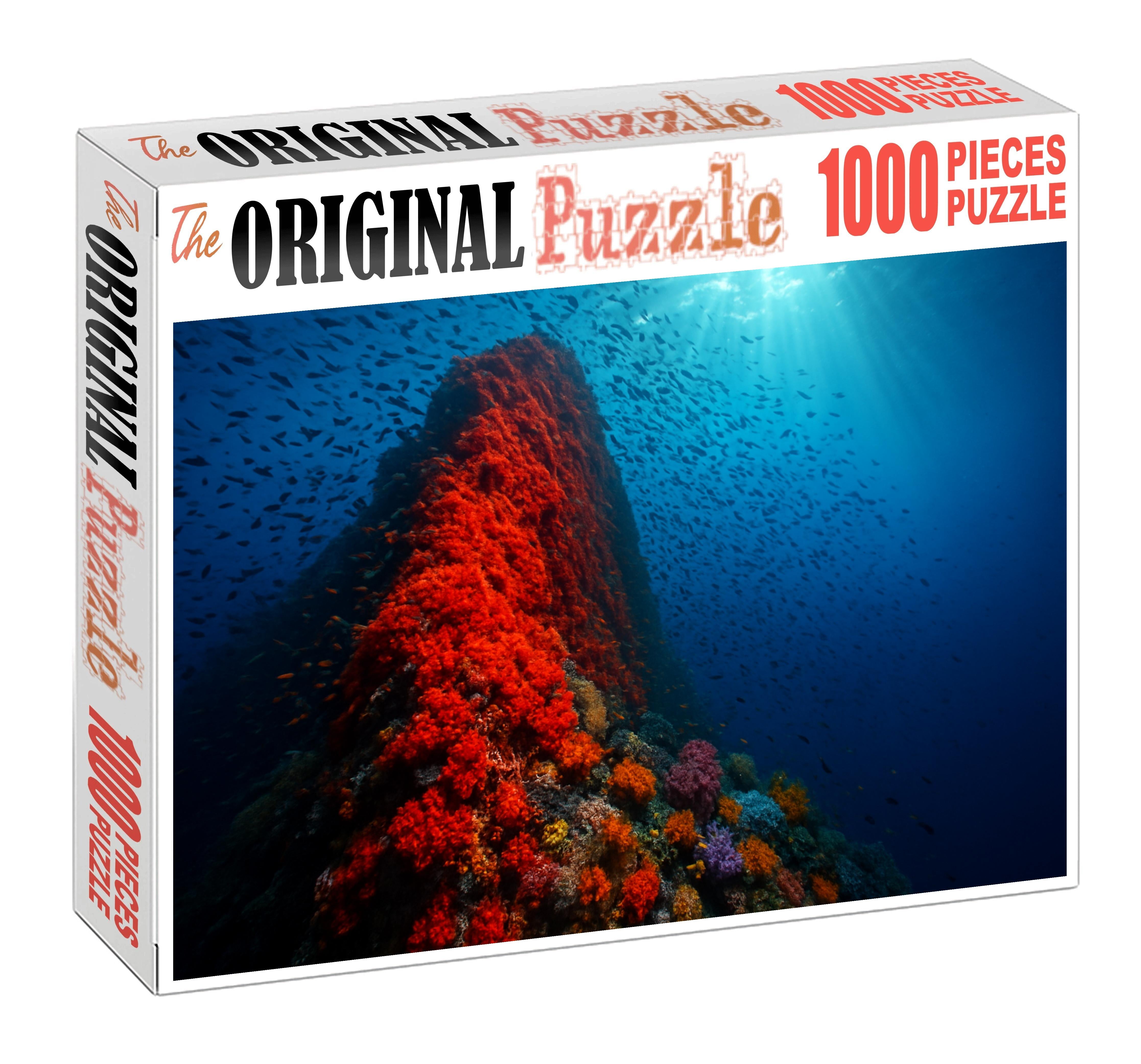 Crimson Shelf Break Steep Cliffs Above Rugged Rocky Bottom 20 Piece Puzzle