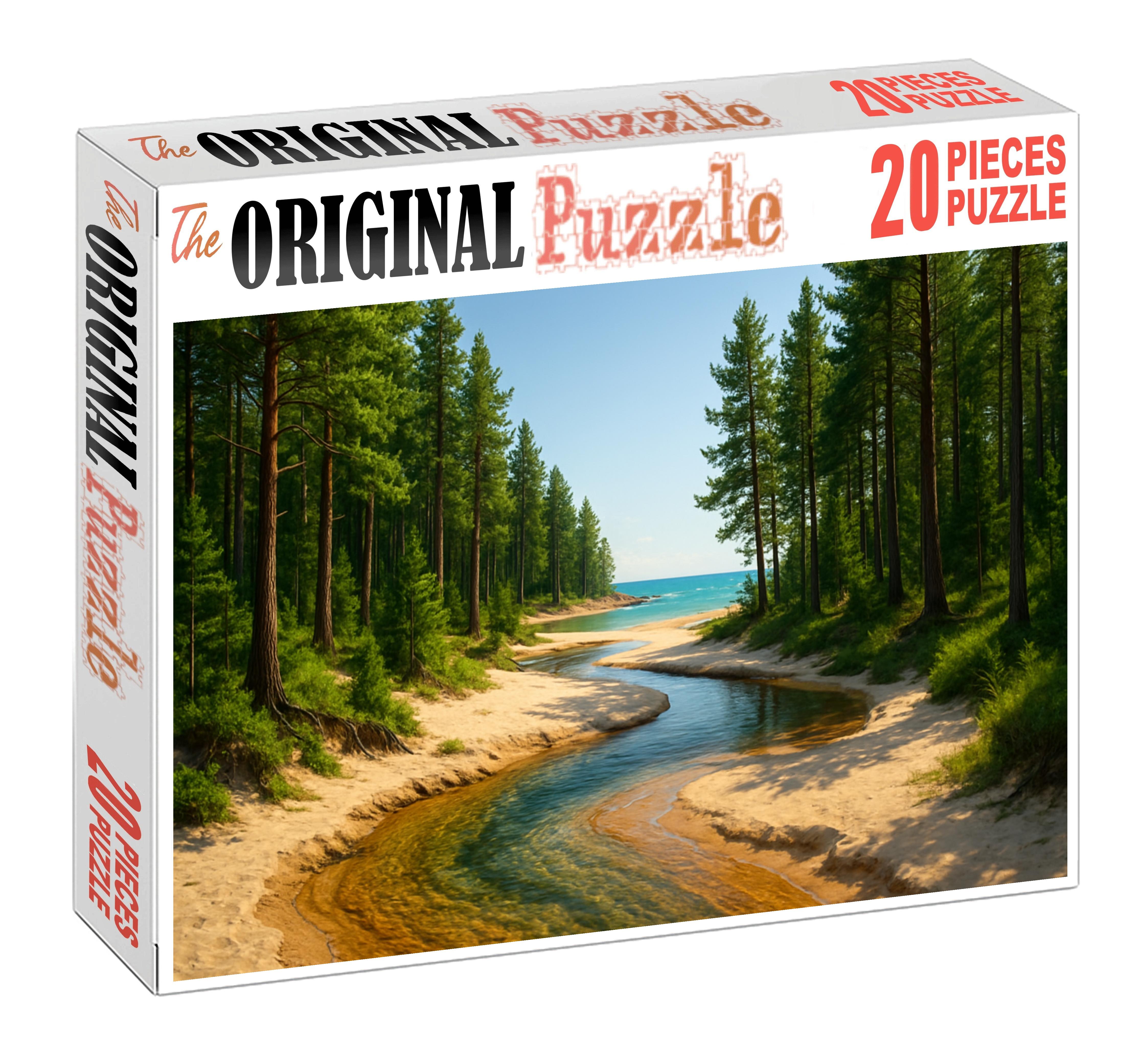 Whispering Pines Beach Forested Coast And Crystal Clear Streams Easy Puzzles