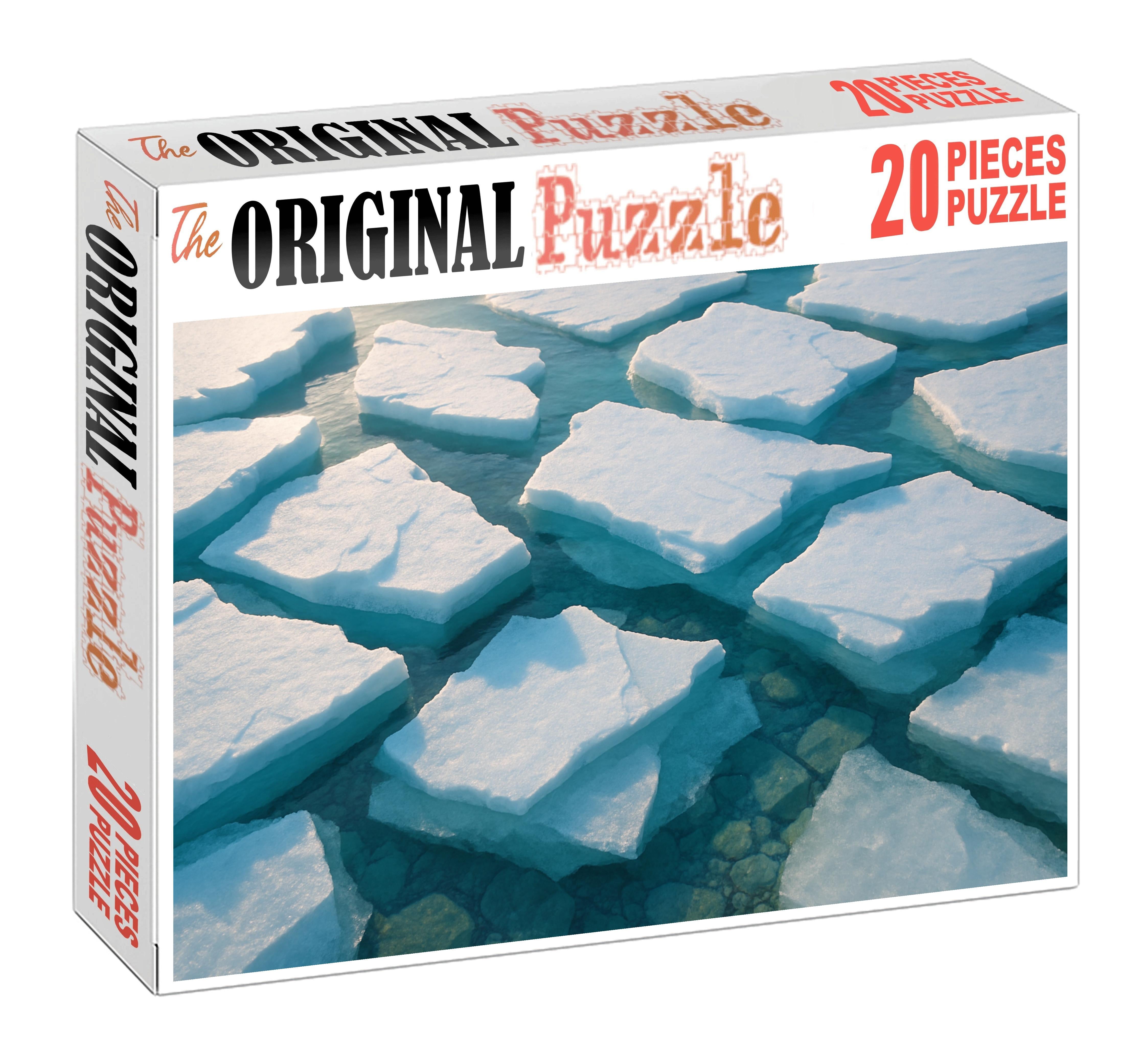 Fractured Ice Shelf Edge Puzzle Fun