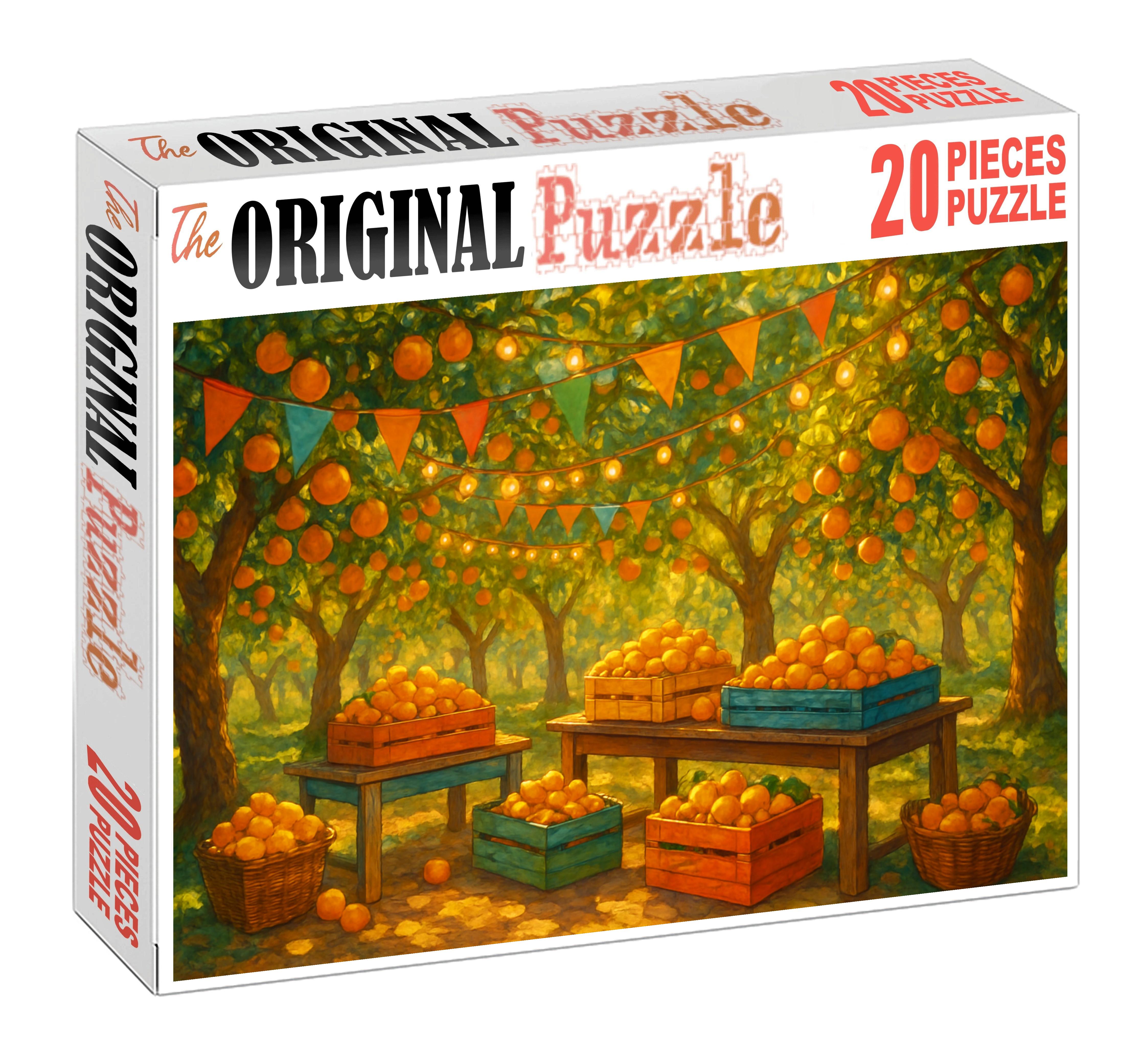 Sun-drenched Citrus Orchard Fest Large Format Puzzle