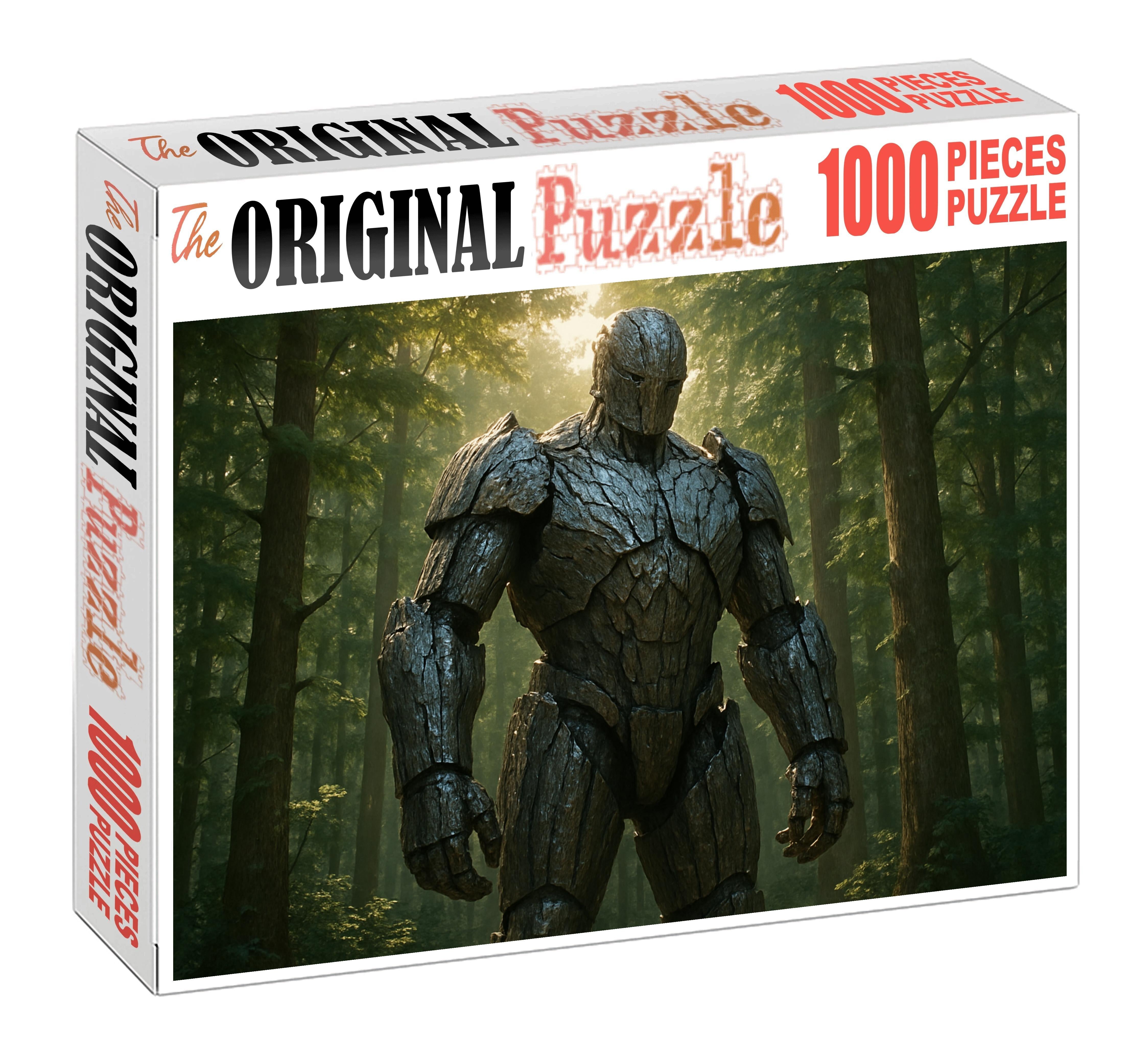 Ironbark Colossus Towering Forest Guardian With Living Metal Skin Large Format Puzzle