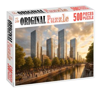 Melbourne Docklands Skyline Waterfront Supertall Cluster Complemented By Innovative Public Spaces Puzzle Challenge