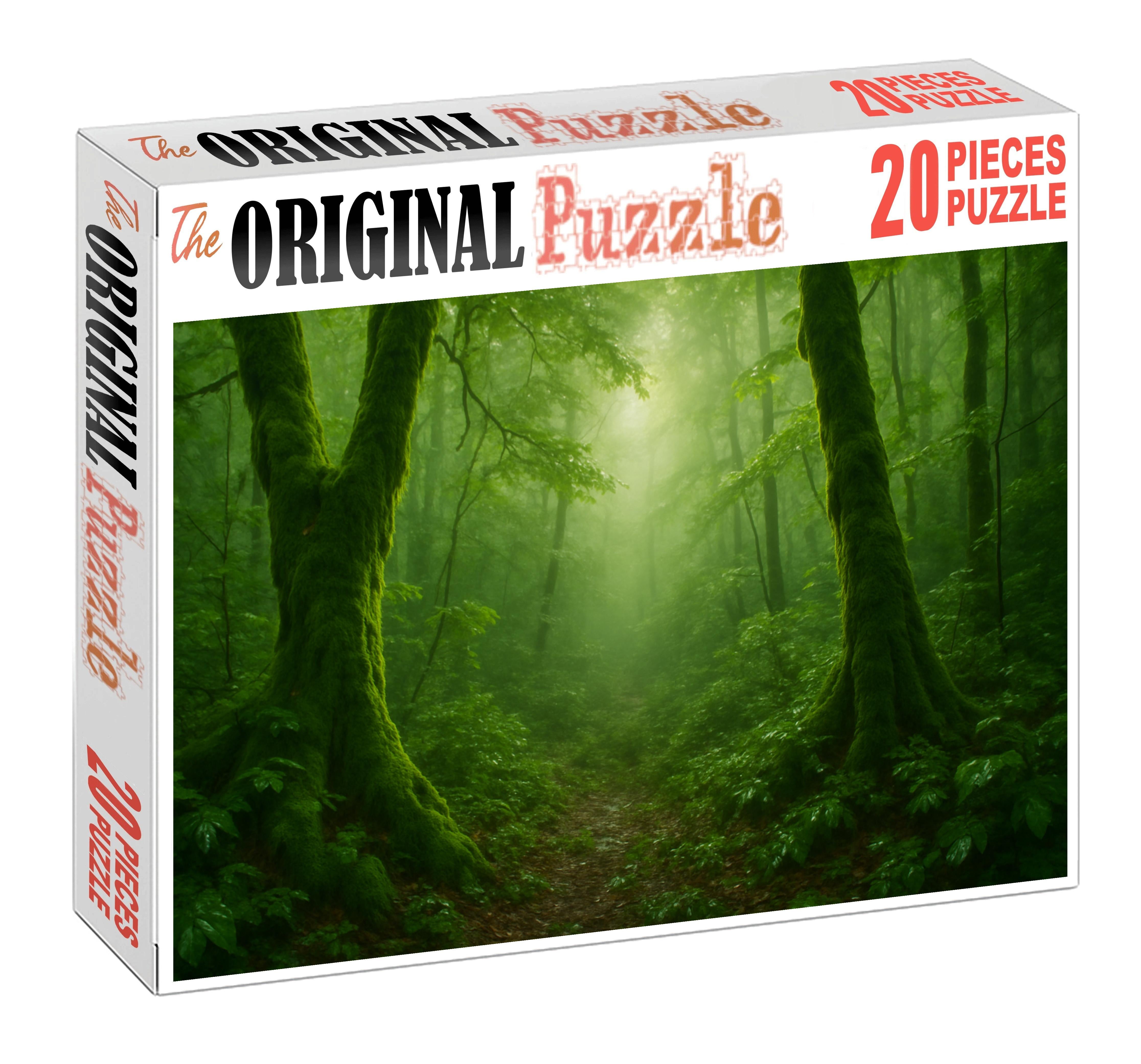 Emerald Rainforest Hollow Custom Jigsaw Puzzle