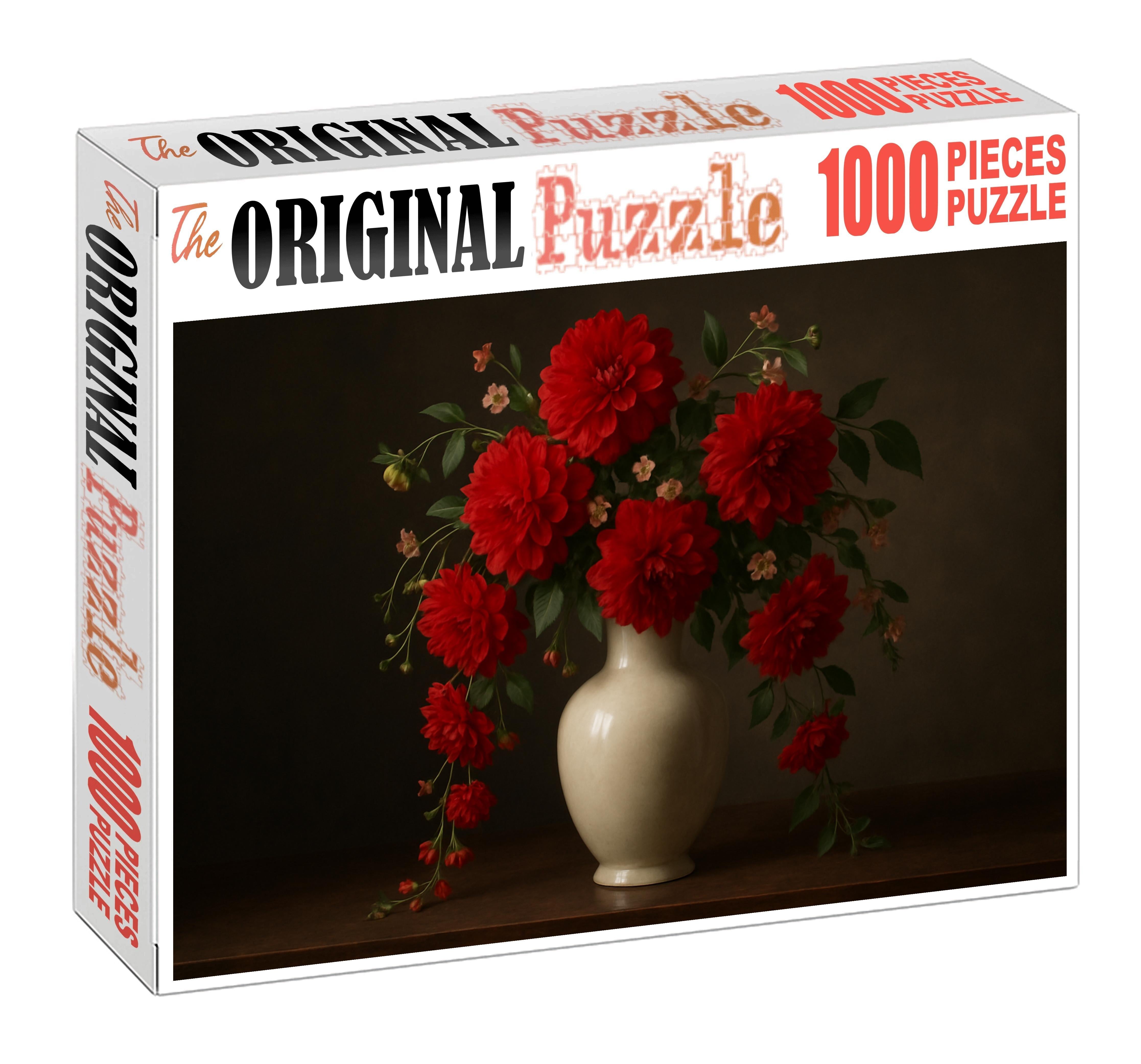 Crimson Cascade Centerpiece 100 Piece Puzzle