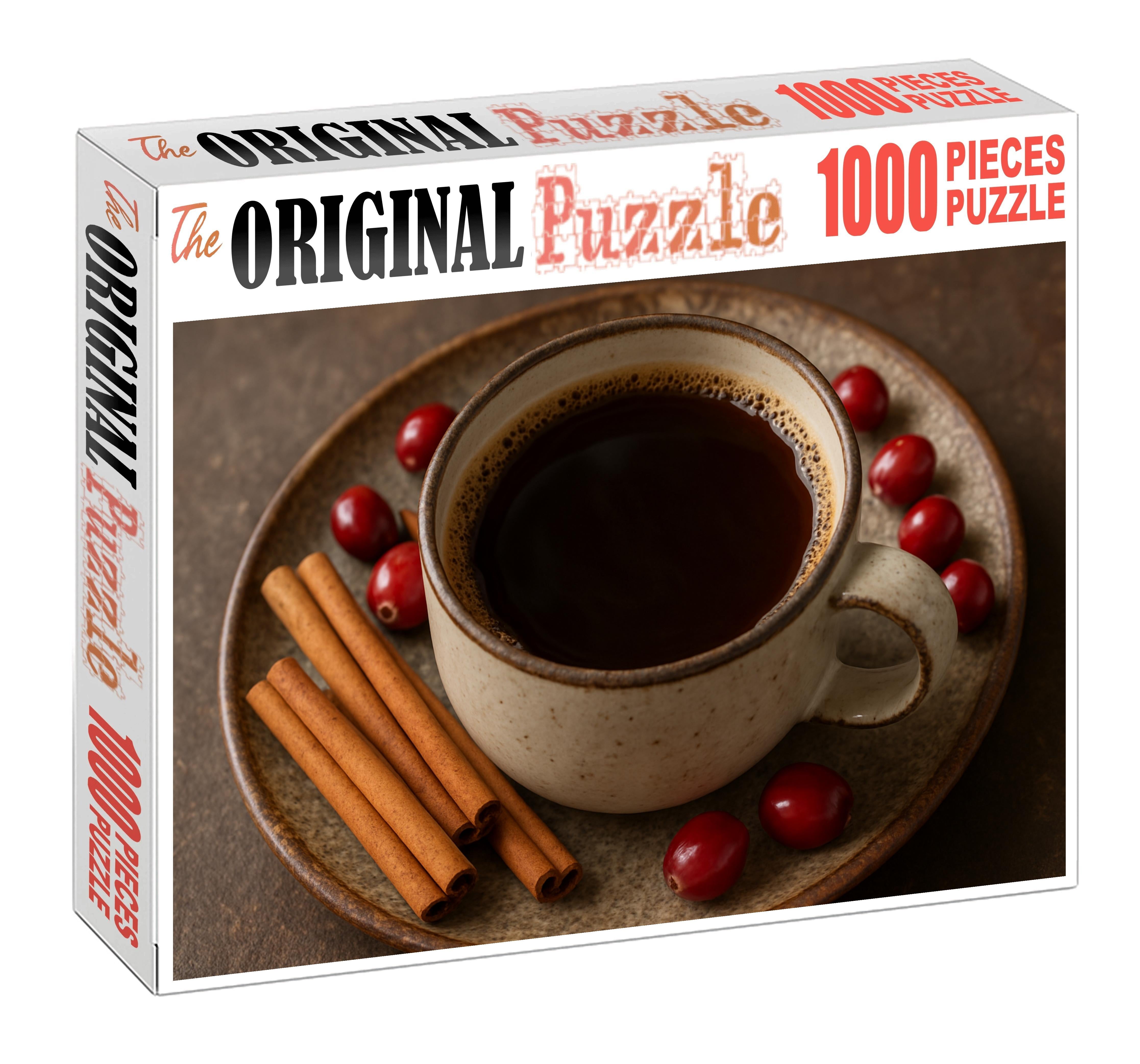 Cinder Trail Medium Roast Coffee Blend Highlighting Red Fruit And Spiced Cinnamon 50 Piece Puzzle