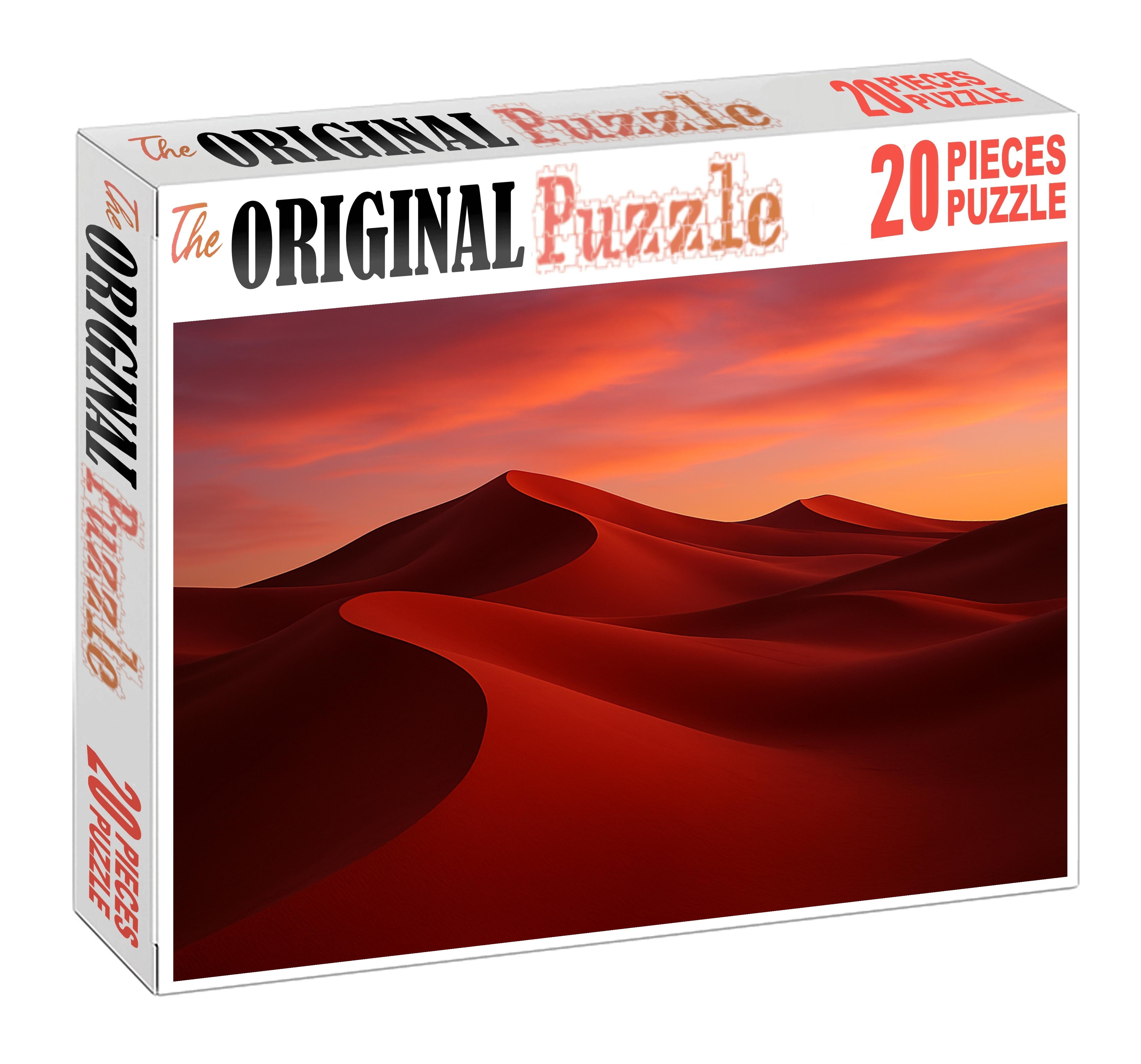 Crimson Evening Sand Dunes 500 Piece Puzzle