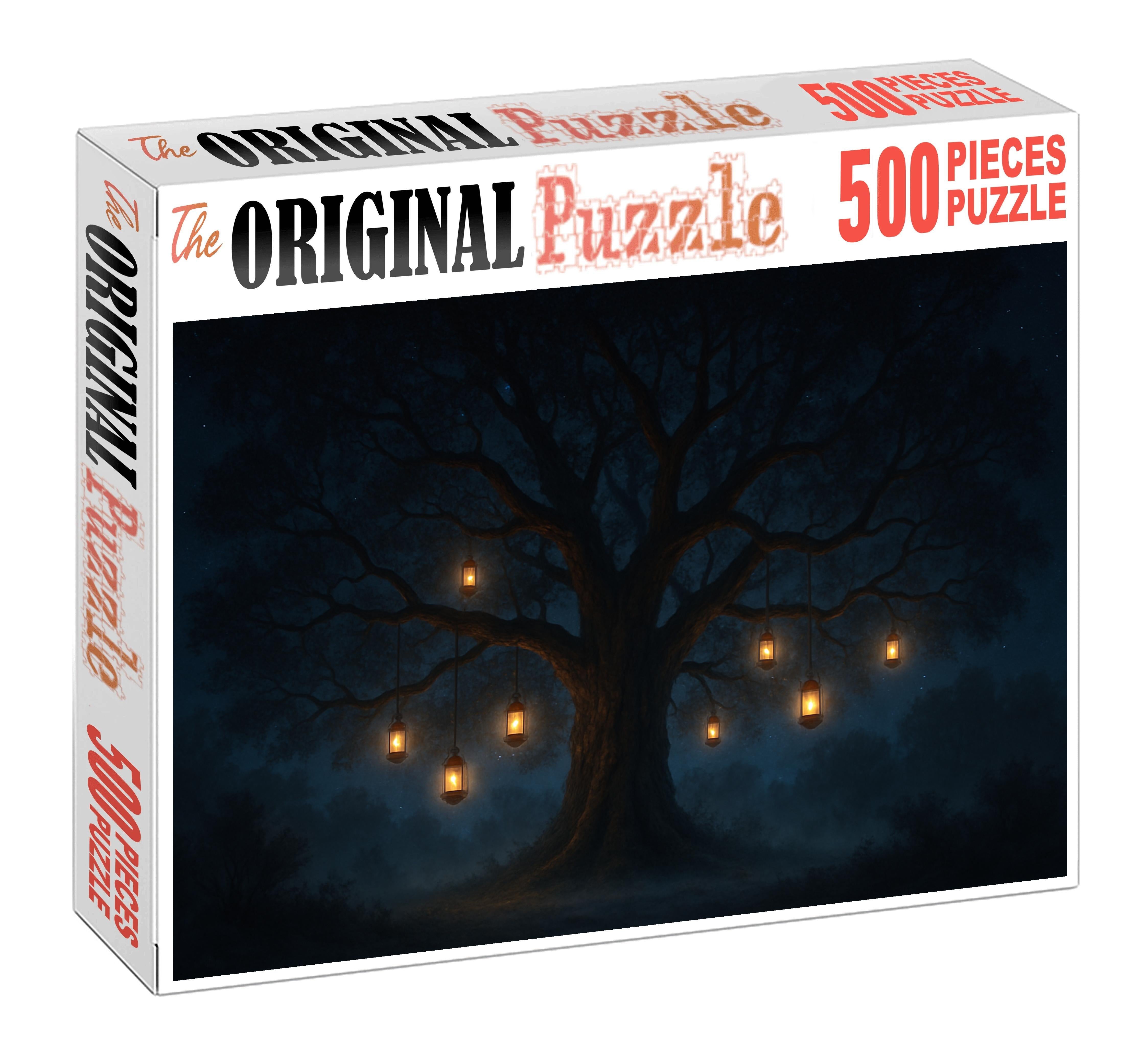 The Lantern Tree At Midnight Large Format Puzzle