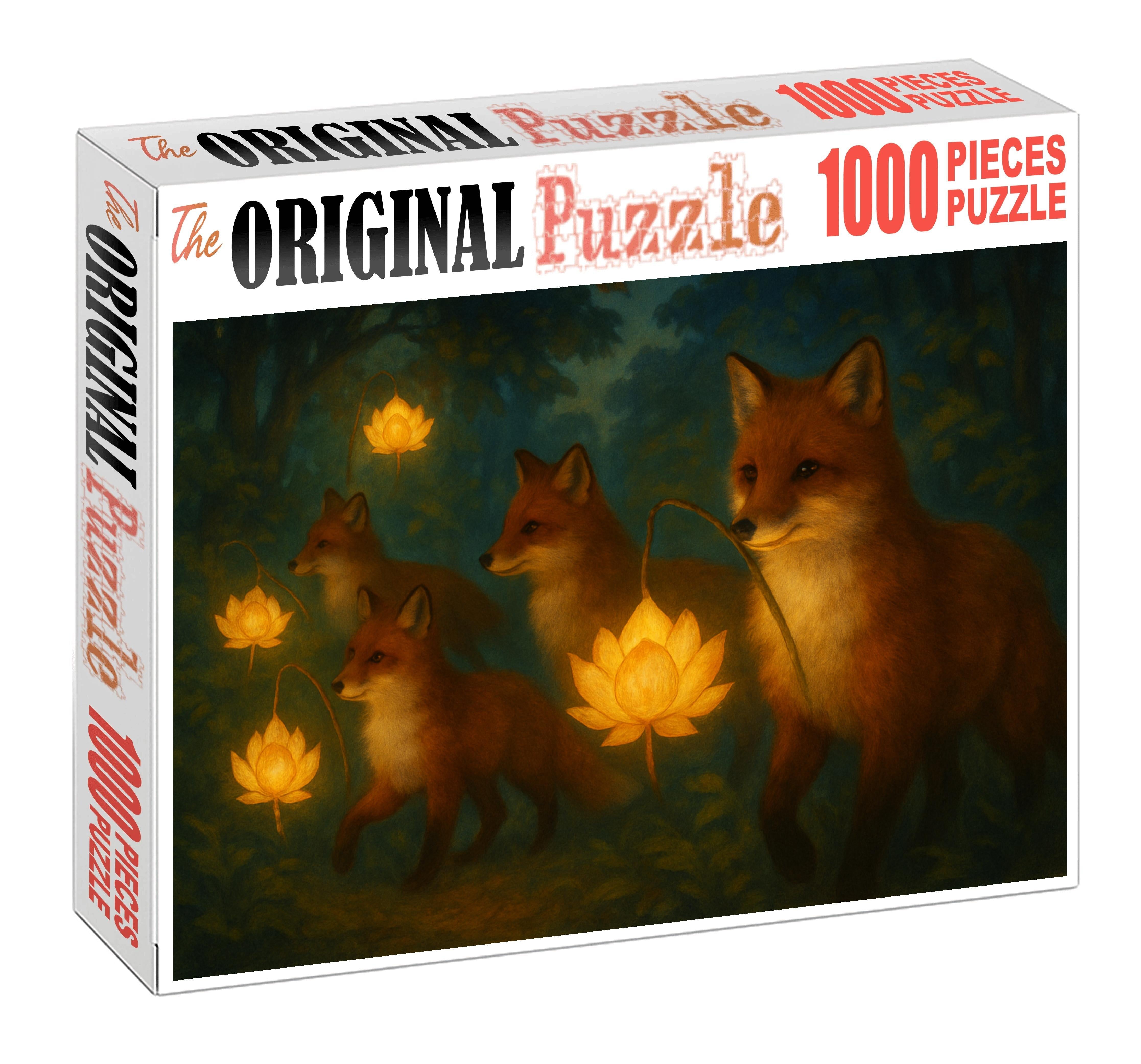 Velvet Fox Lantern Festival Large Format Puzzle