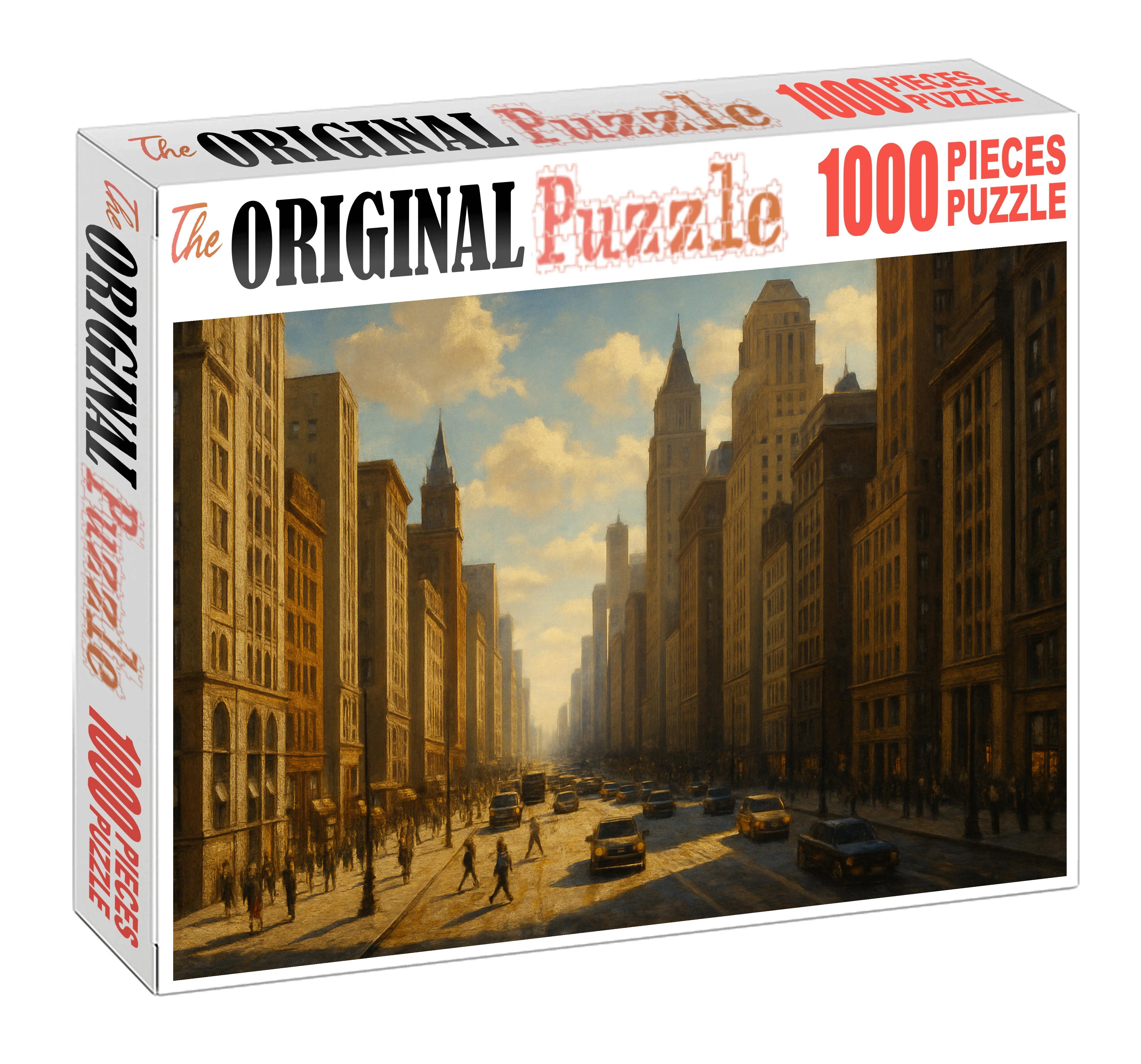 So Paulo Paulista Avenue Skyline Expansive Financial Corridor Mini Puzzle