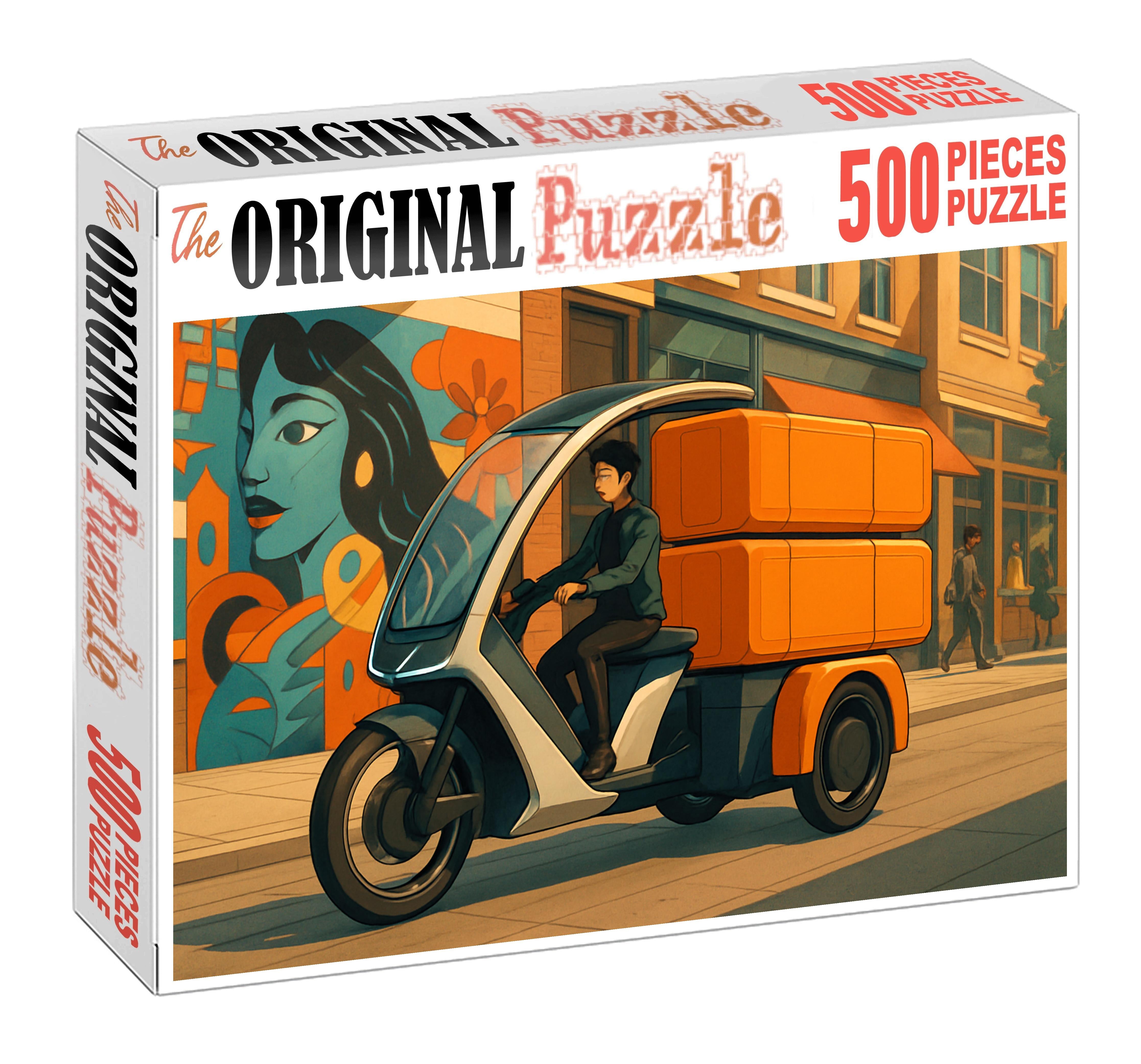 Automated Electric Freight Trike 500 Piece Puzzle