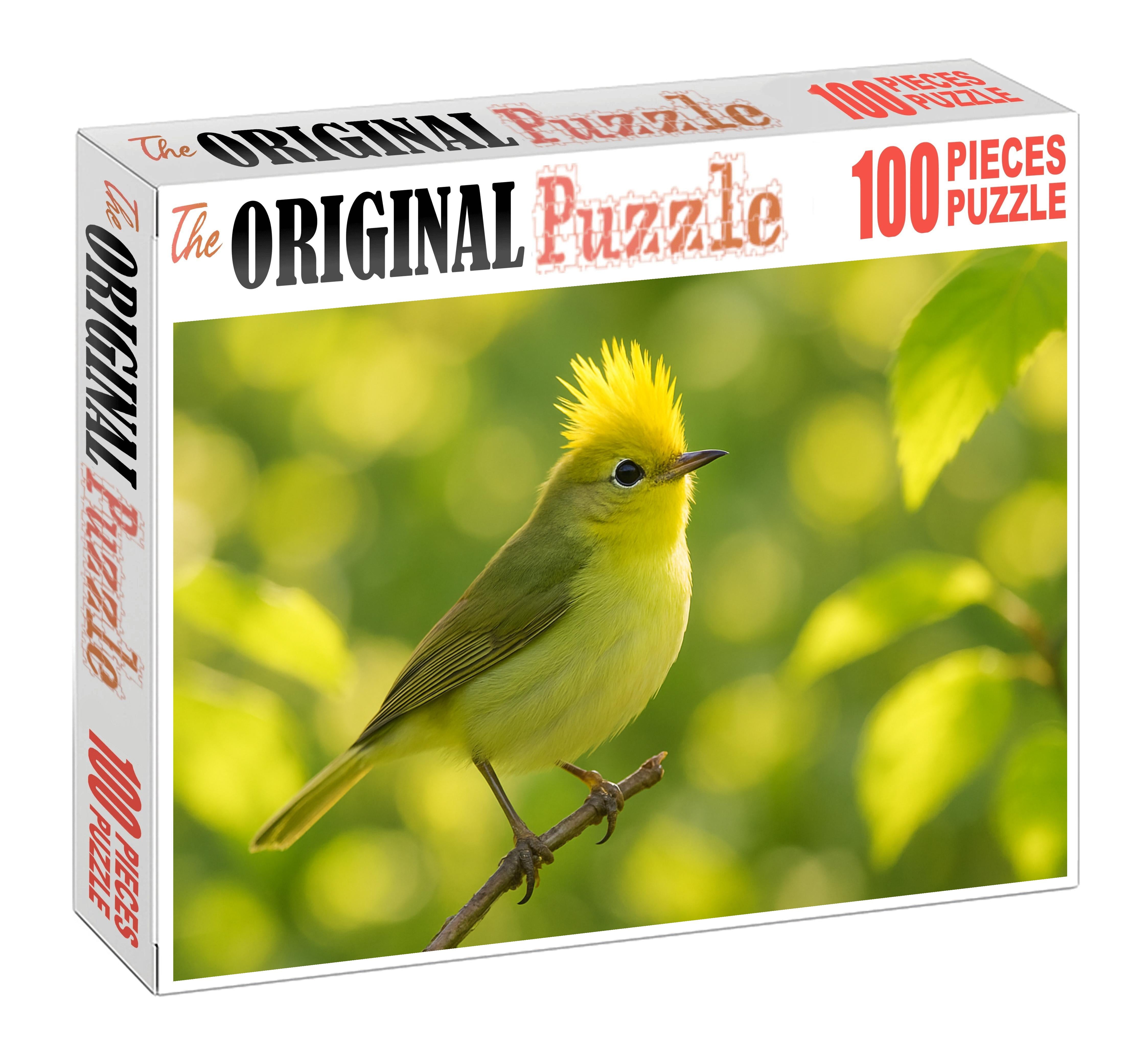Golden-crested Warbler Tiny Crowned Songster 50 Piece Puzzle