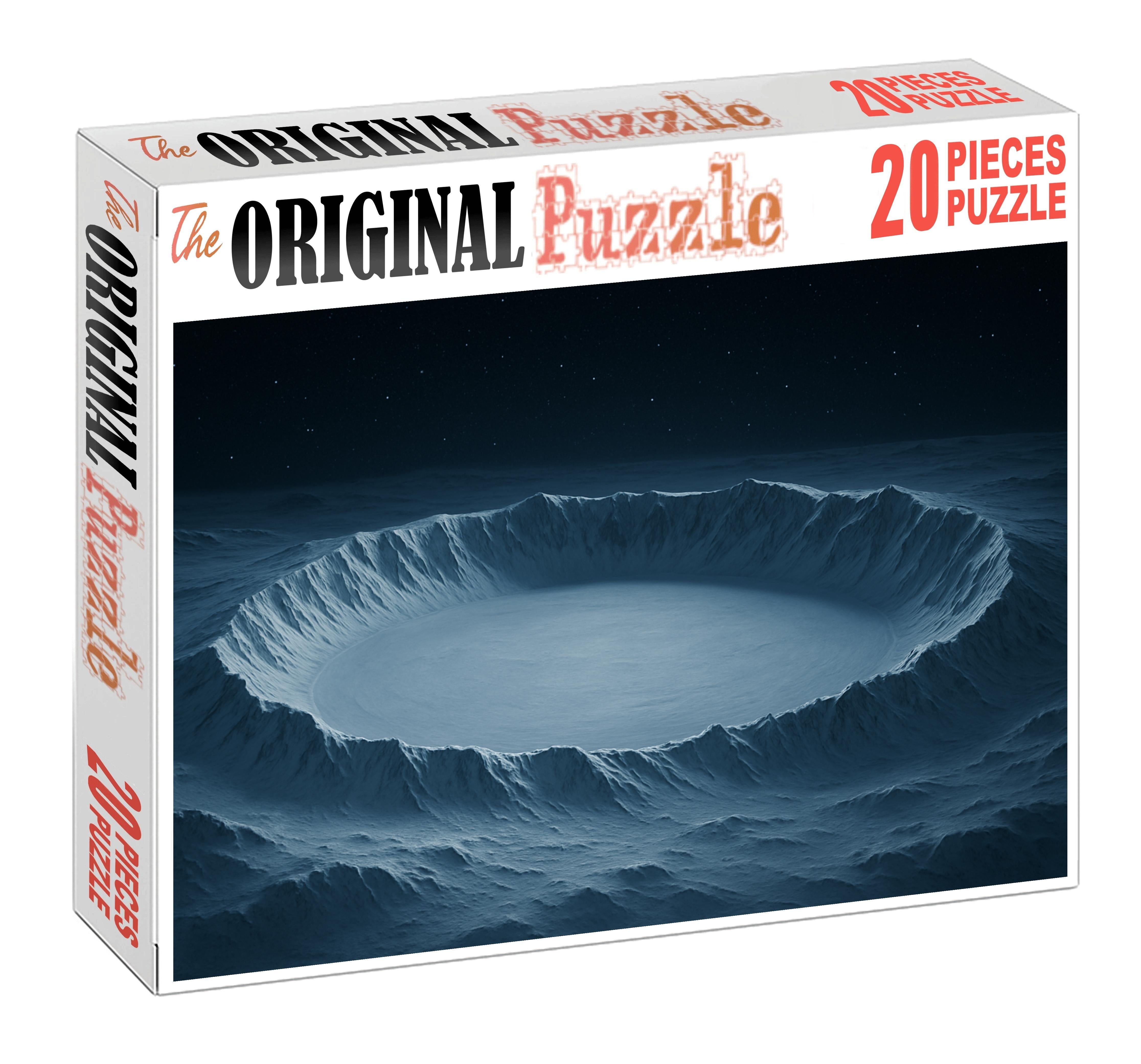 Frozen Crater Basin Glow Custom Jigsaw Puzzle